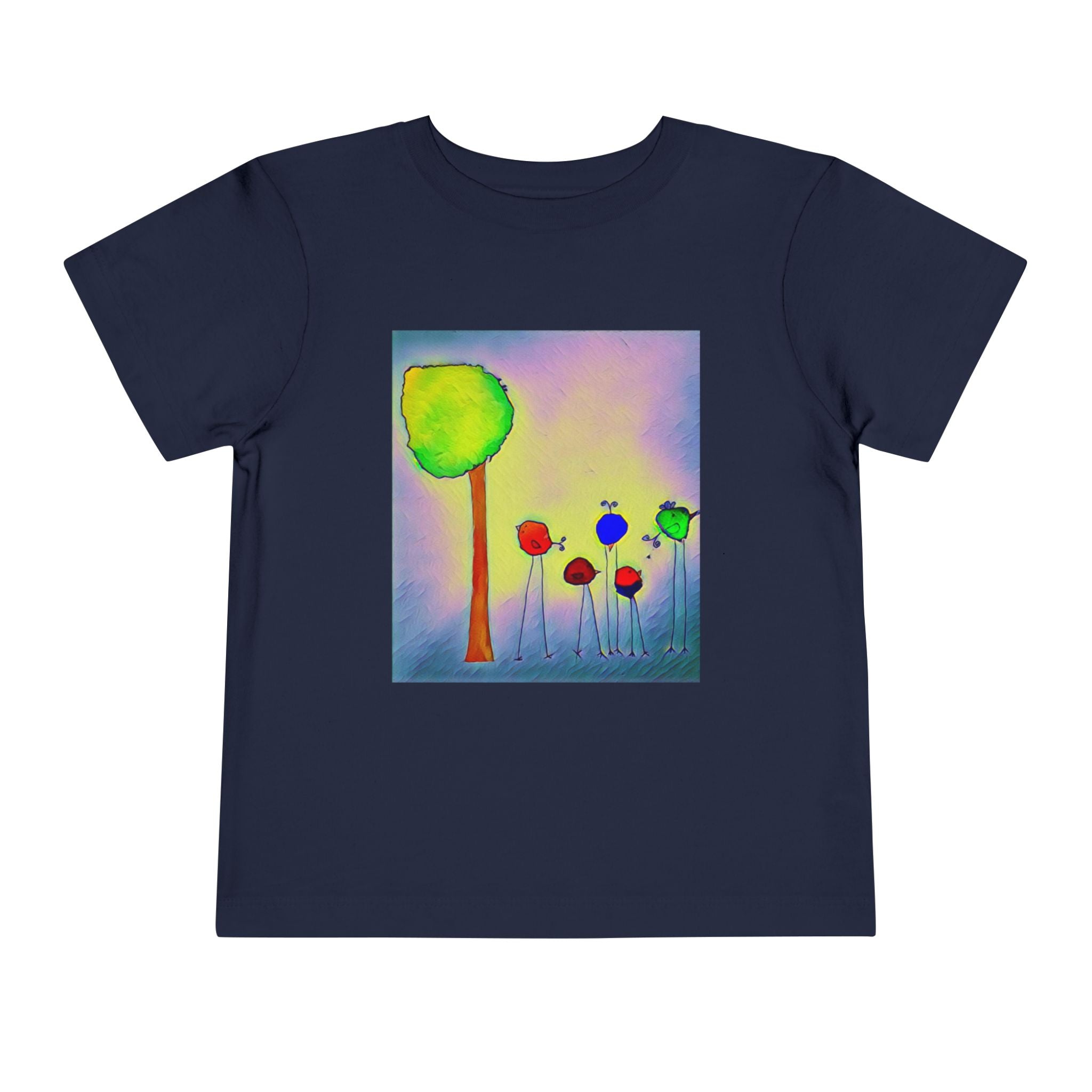 Colorful Watercolor Tree & birds
