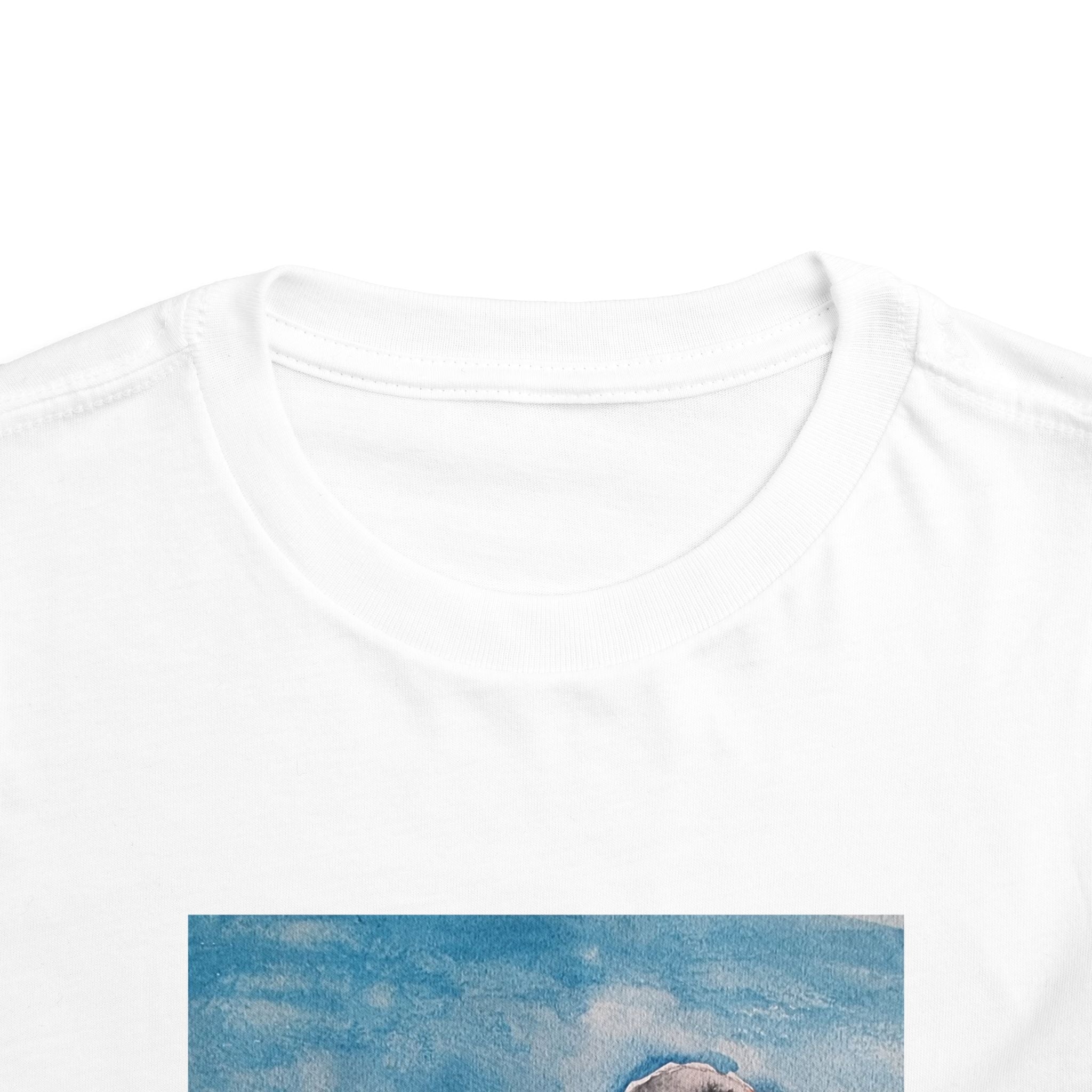Zebra Finch Watercolor Toddler Tee