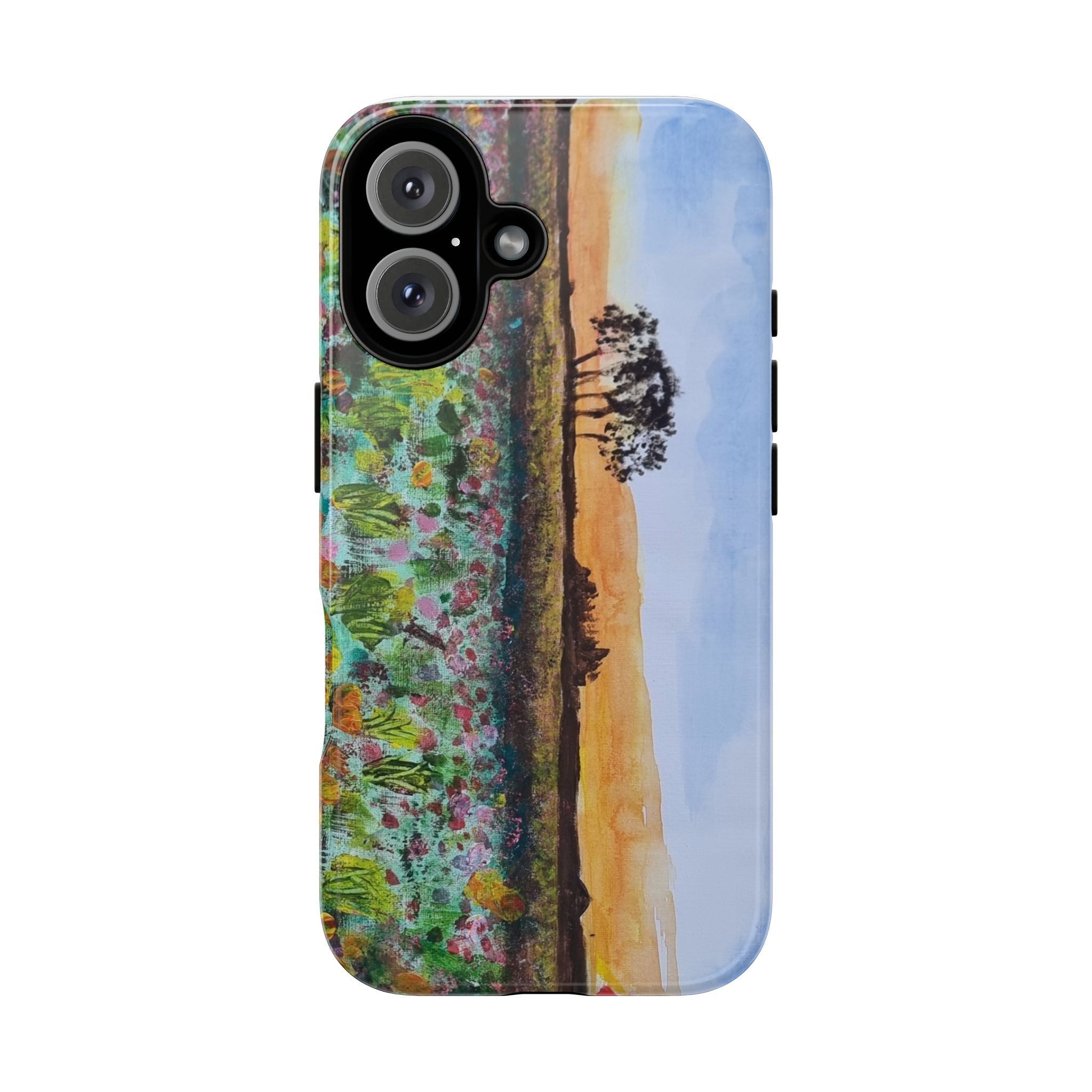 Scenic Wildflower Field Tough Phone Case