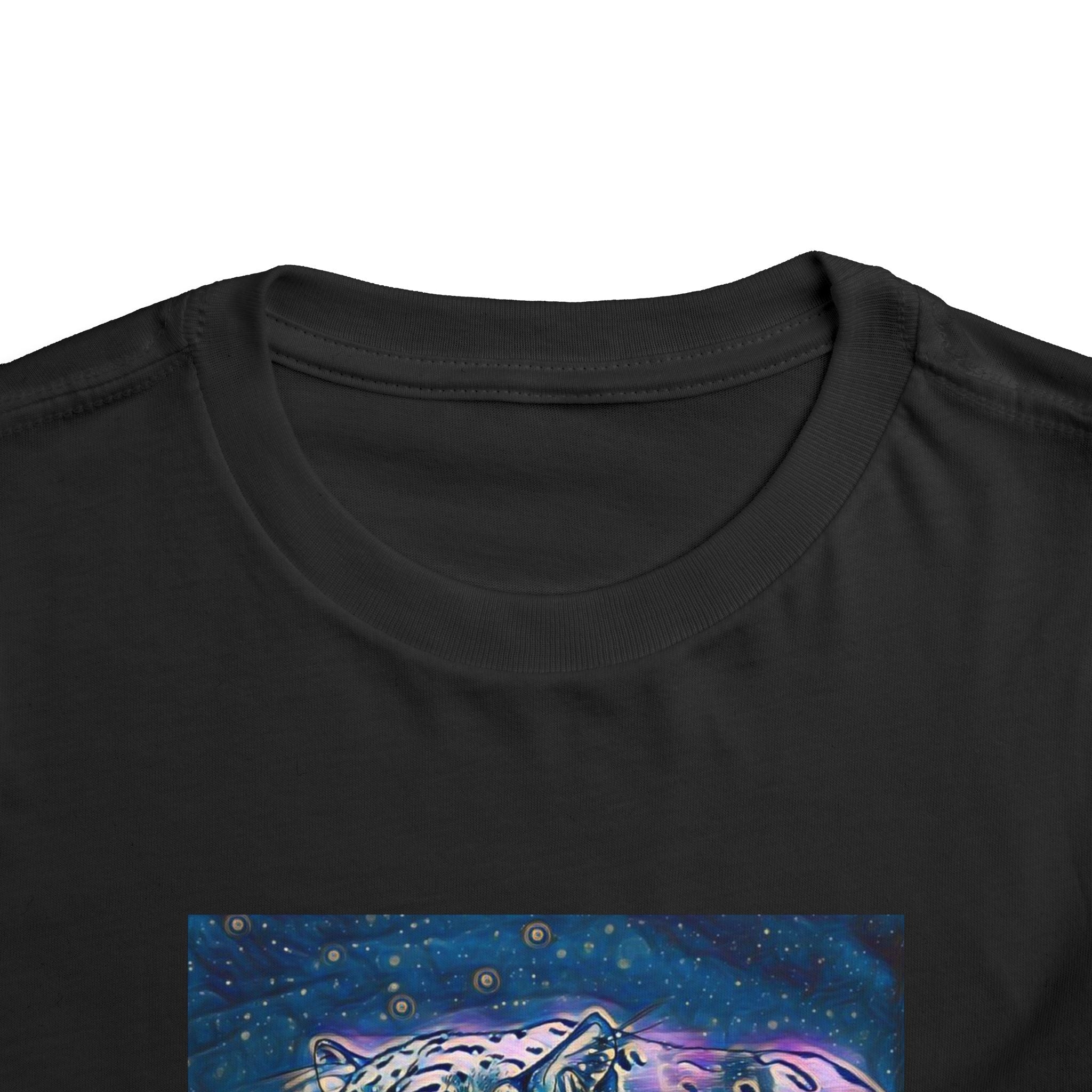 Galaxy Leopard Toddler Tee — Cosmic Animal Print Kids Shirt