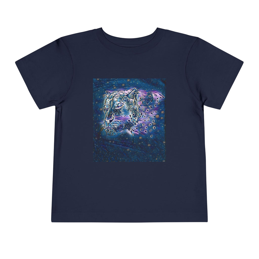 Galaxy Leopard Toddler Tee — Cosmic Animal Print Kids Shirt