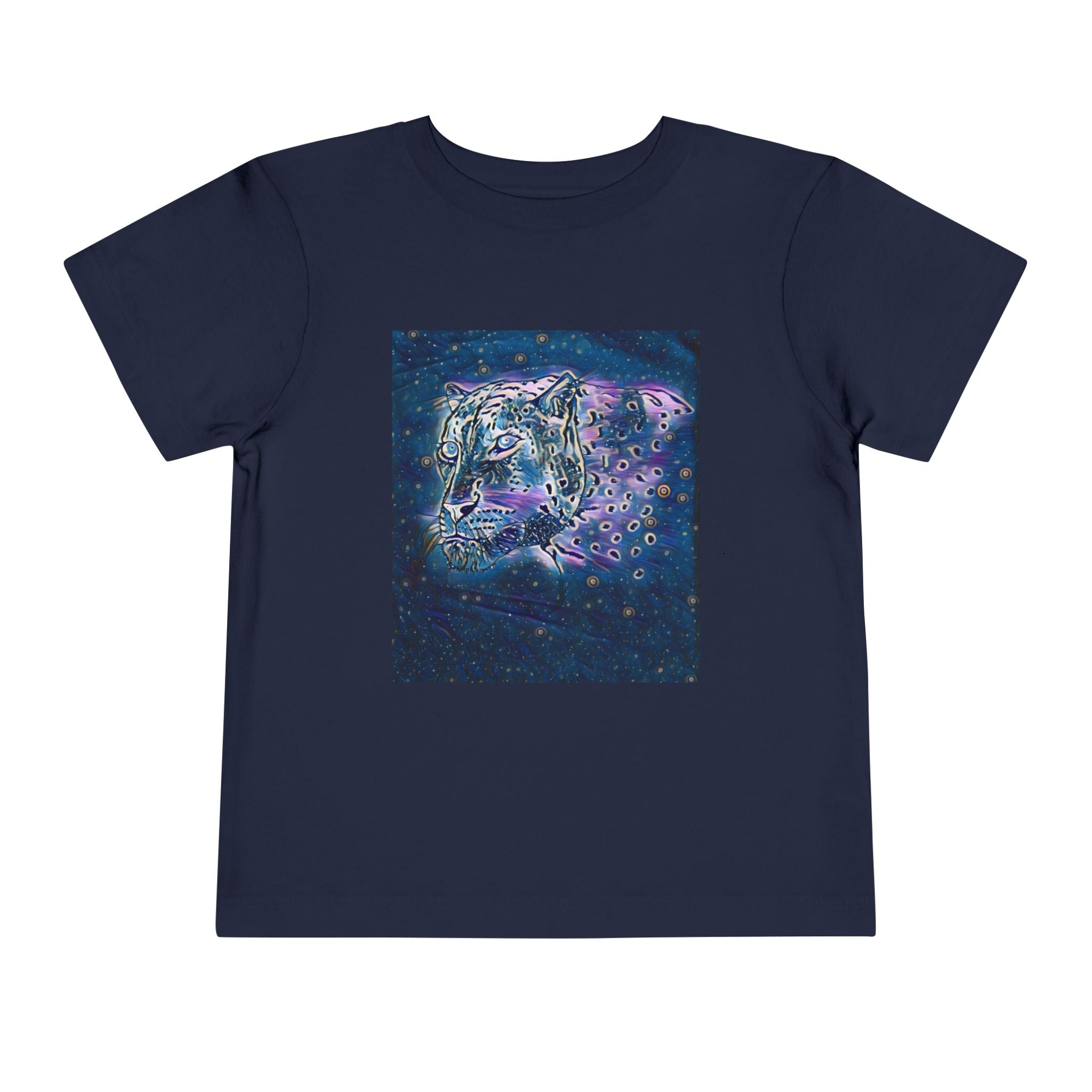 Galaxy Leopard Toddler Tee — Cosmic Animal Print Kids Shirt