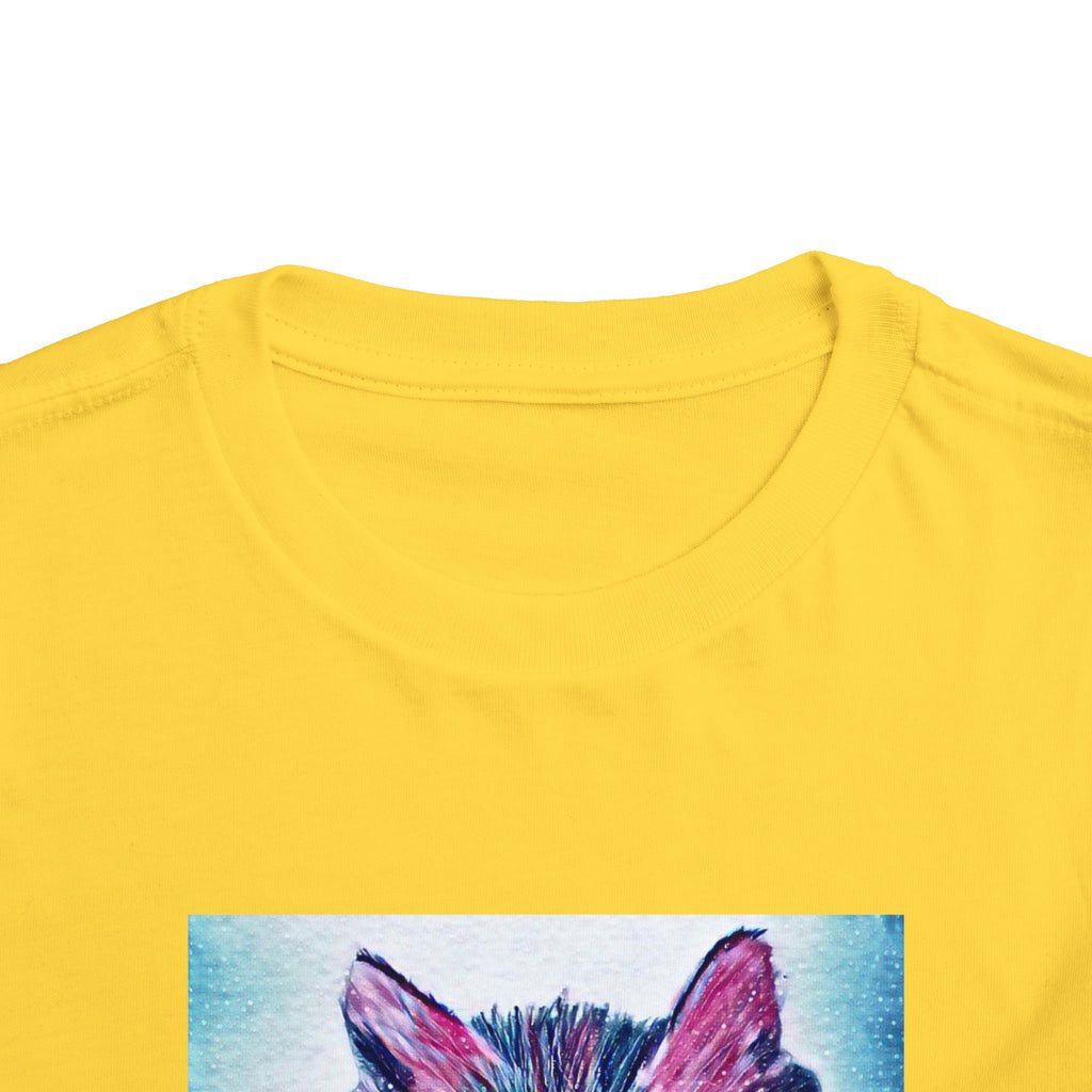 Cute Watercolor Kitten Toddler Tee
