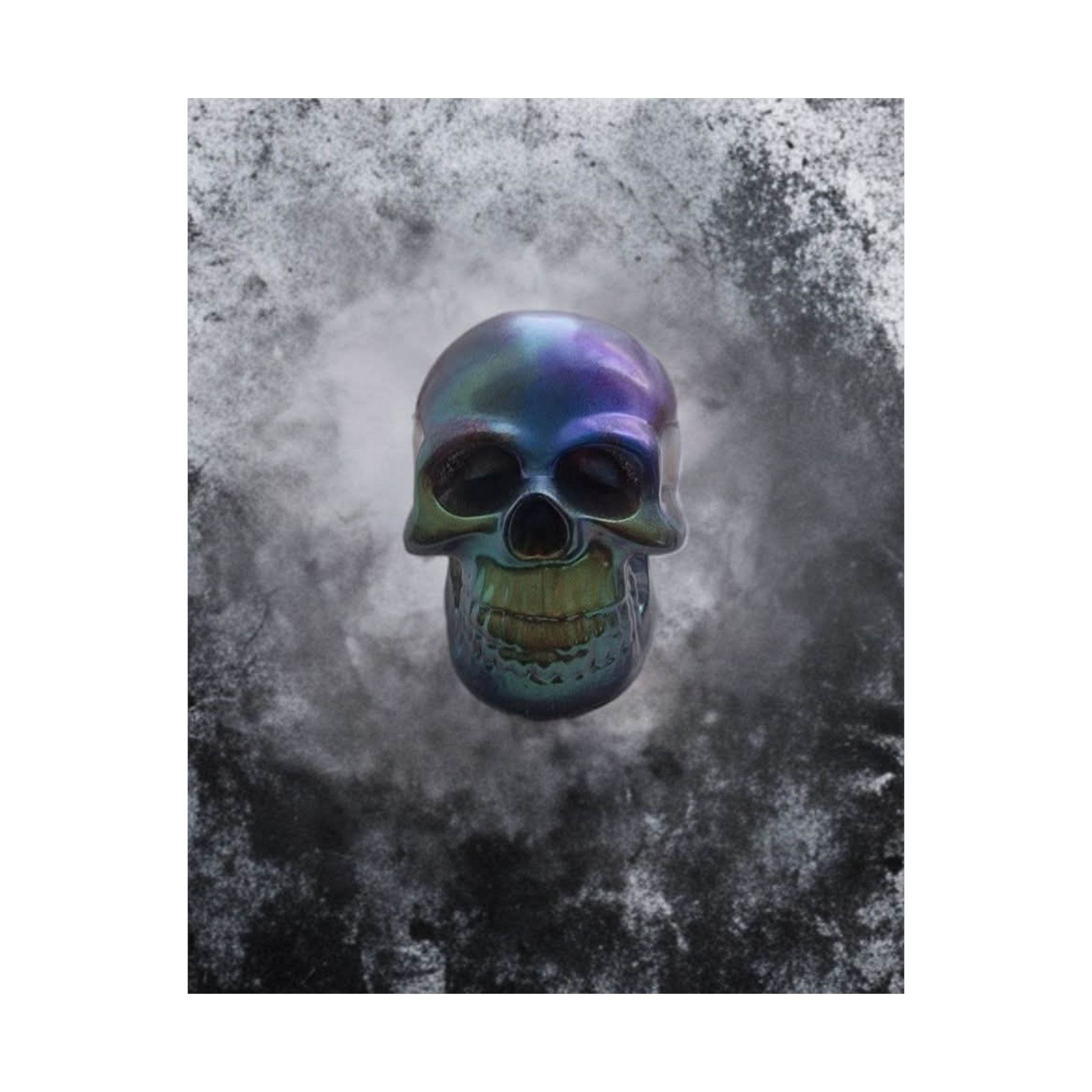 Iridescent Skull Matte Poster — Gothic Home Wall Art (Copy)