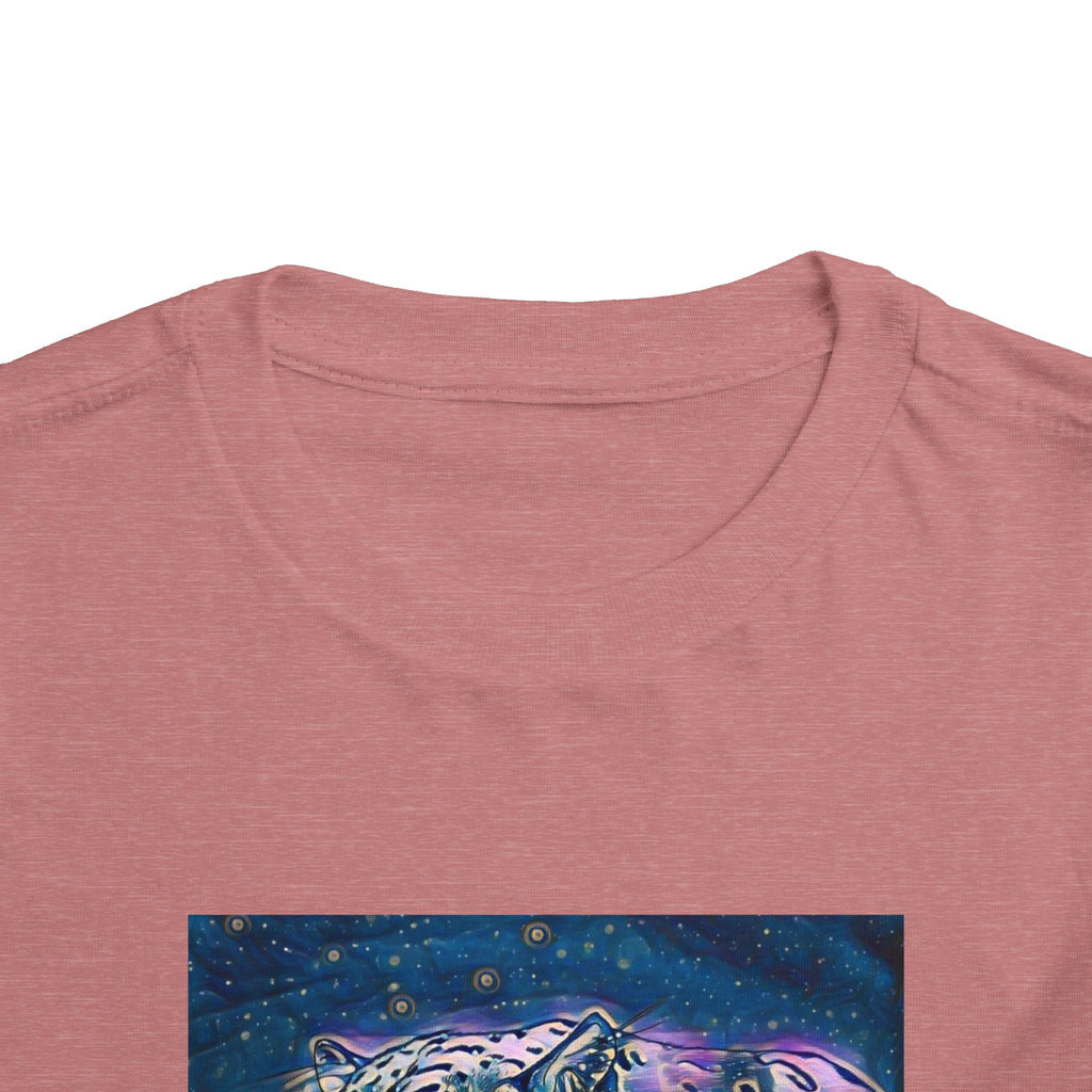 Galaxy Leopard Toddler Tee — Cosmic Animal Print Kids Shirt