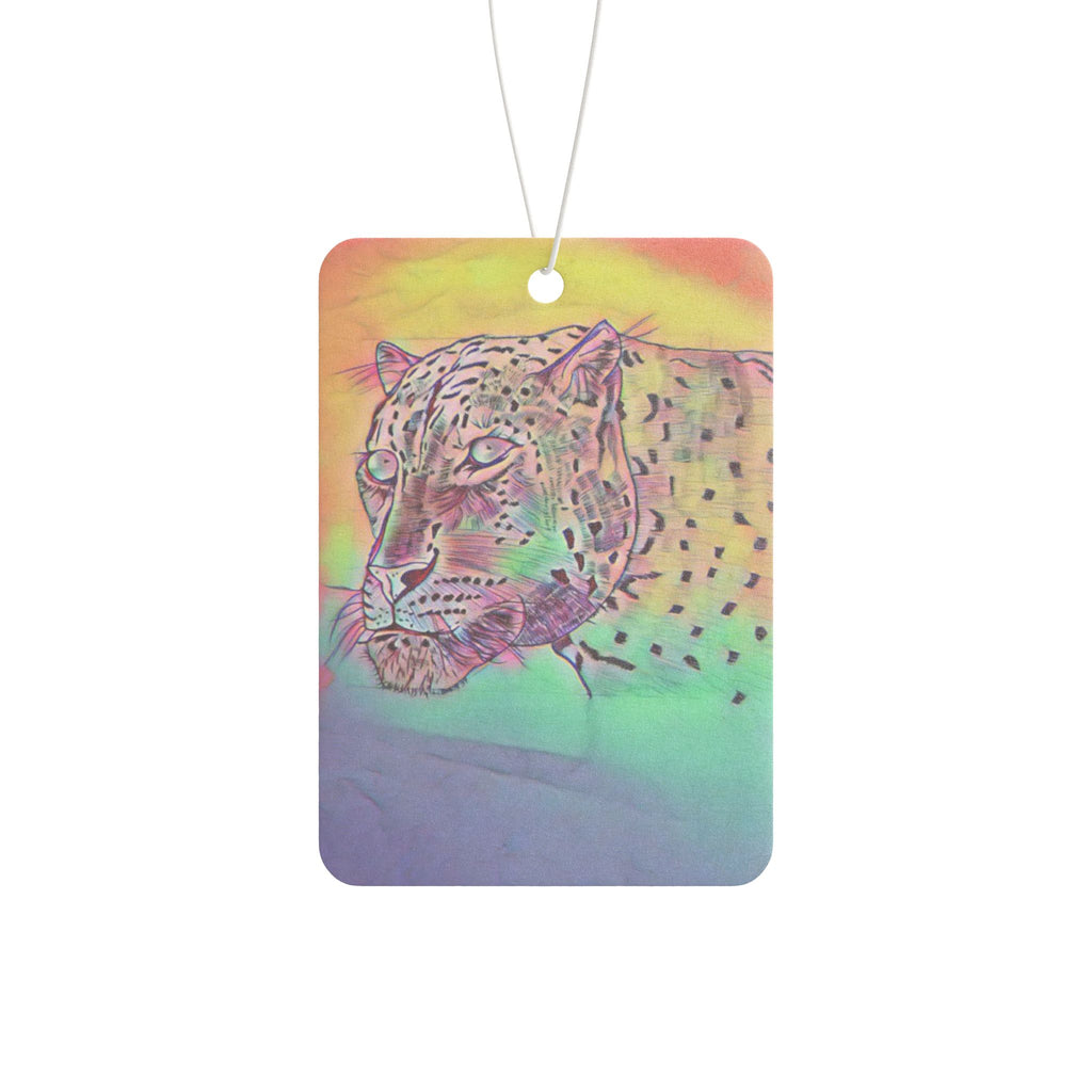Car Air Freshener — Rainbow Leopard Scented Charm