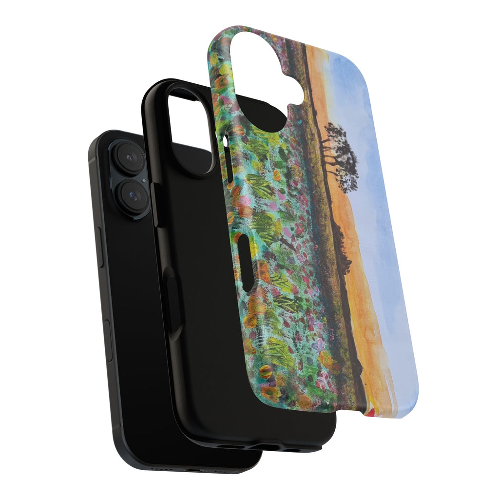 Scenic Wildflower Field Tough Phone Case