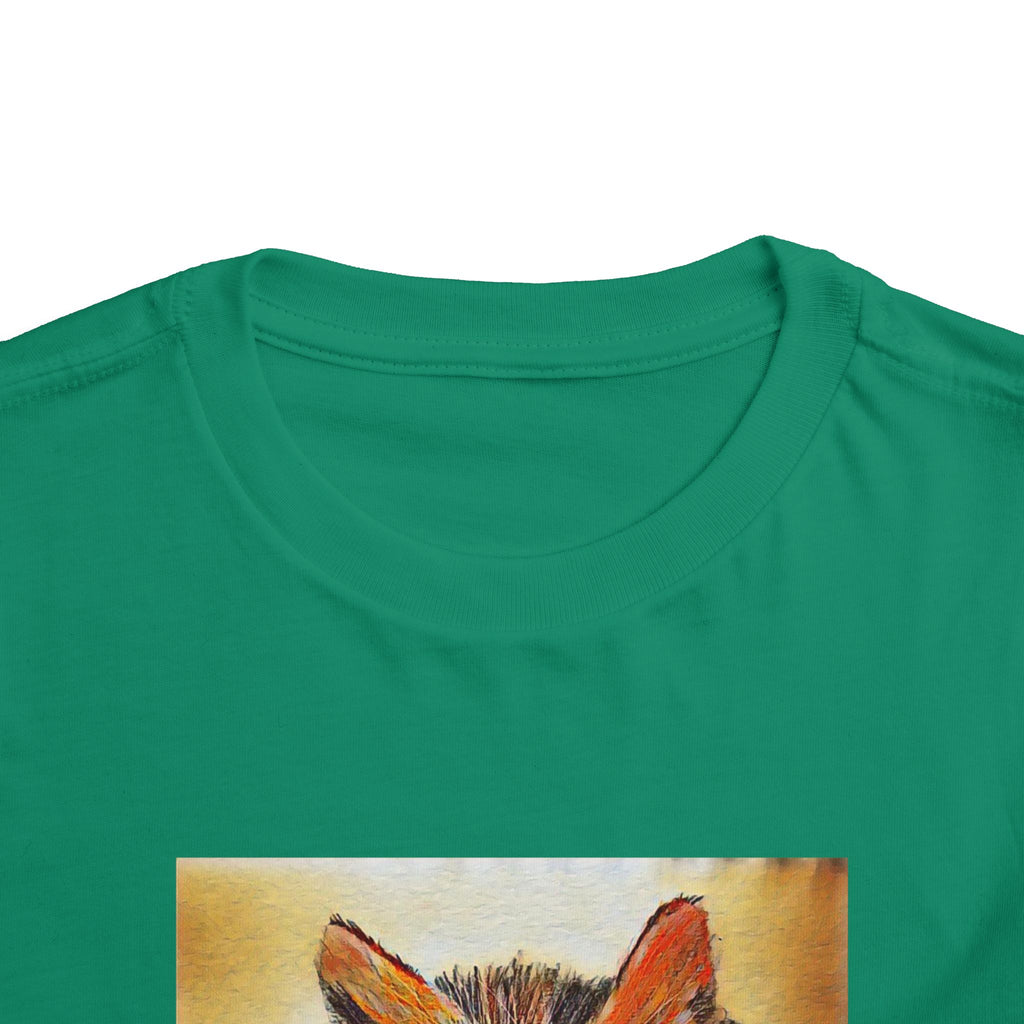 Adorable Watercolor Kitten Toddler Tee