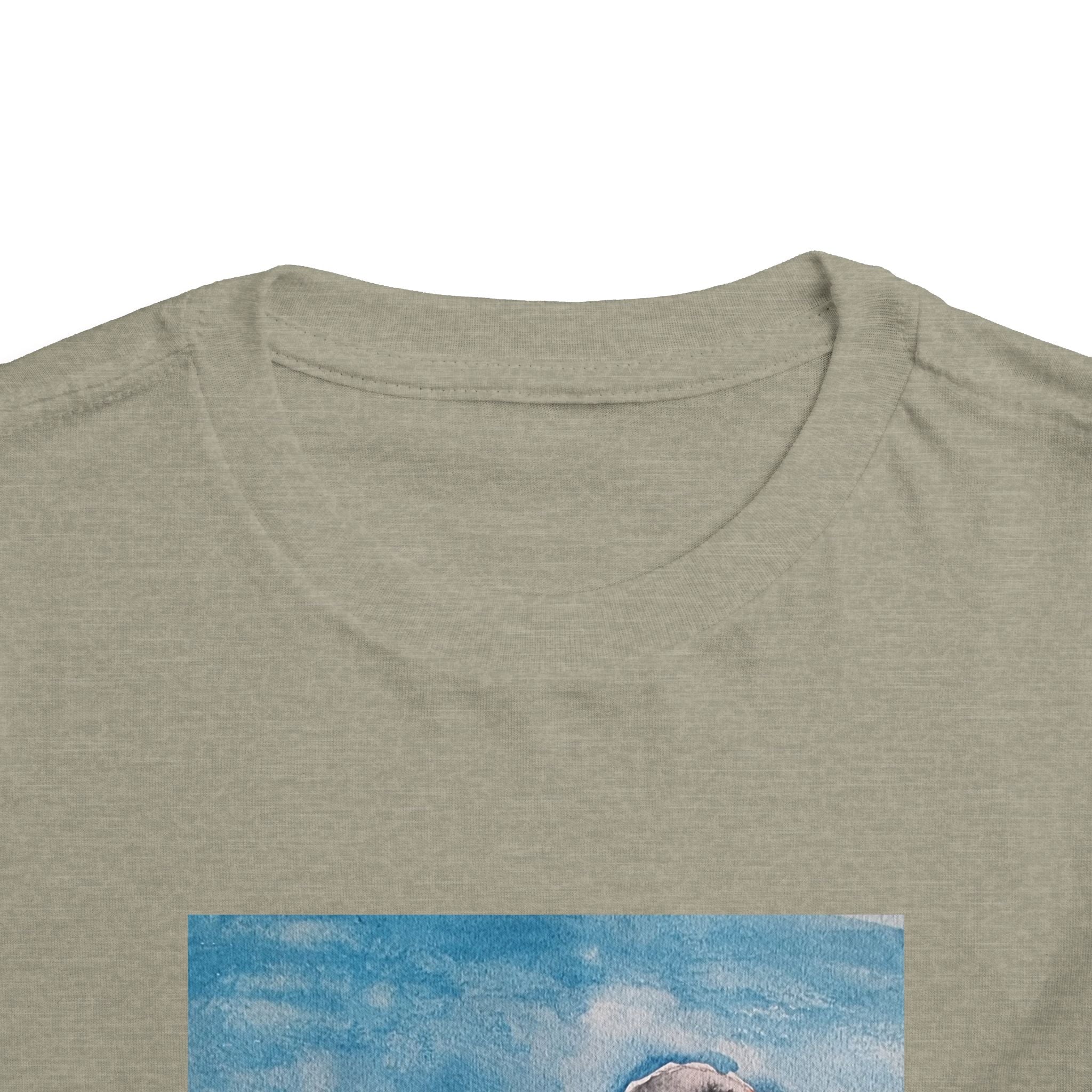 Zebra Finch Watercolor Toddler Tee