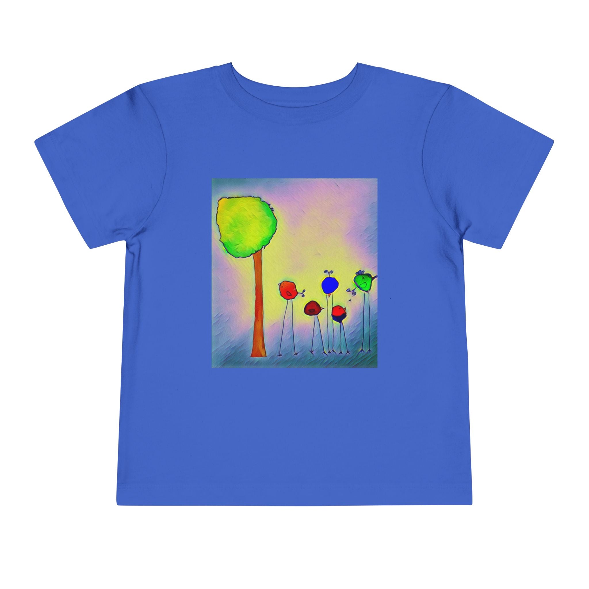 Colorful Watercolor Tree & birds