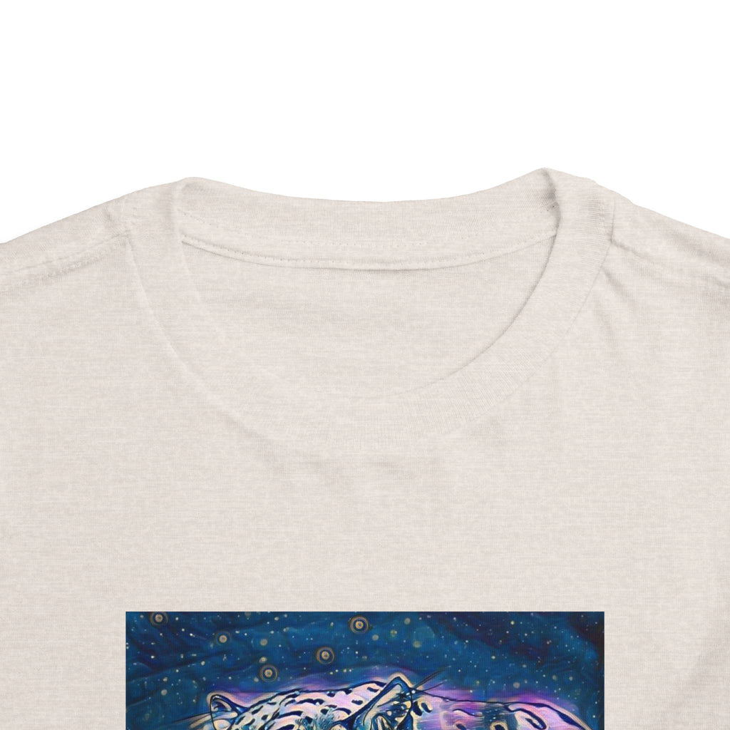 Galaxy Leopard Toddler Tee — Cosmic Animal Print Kids Shirt