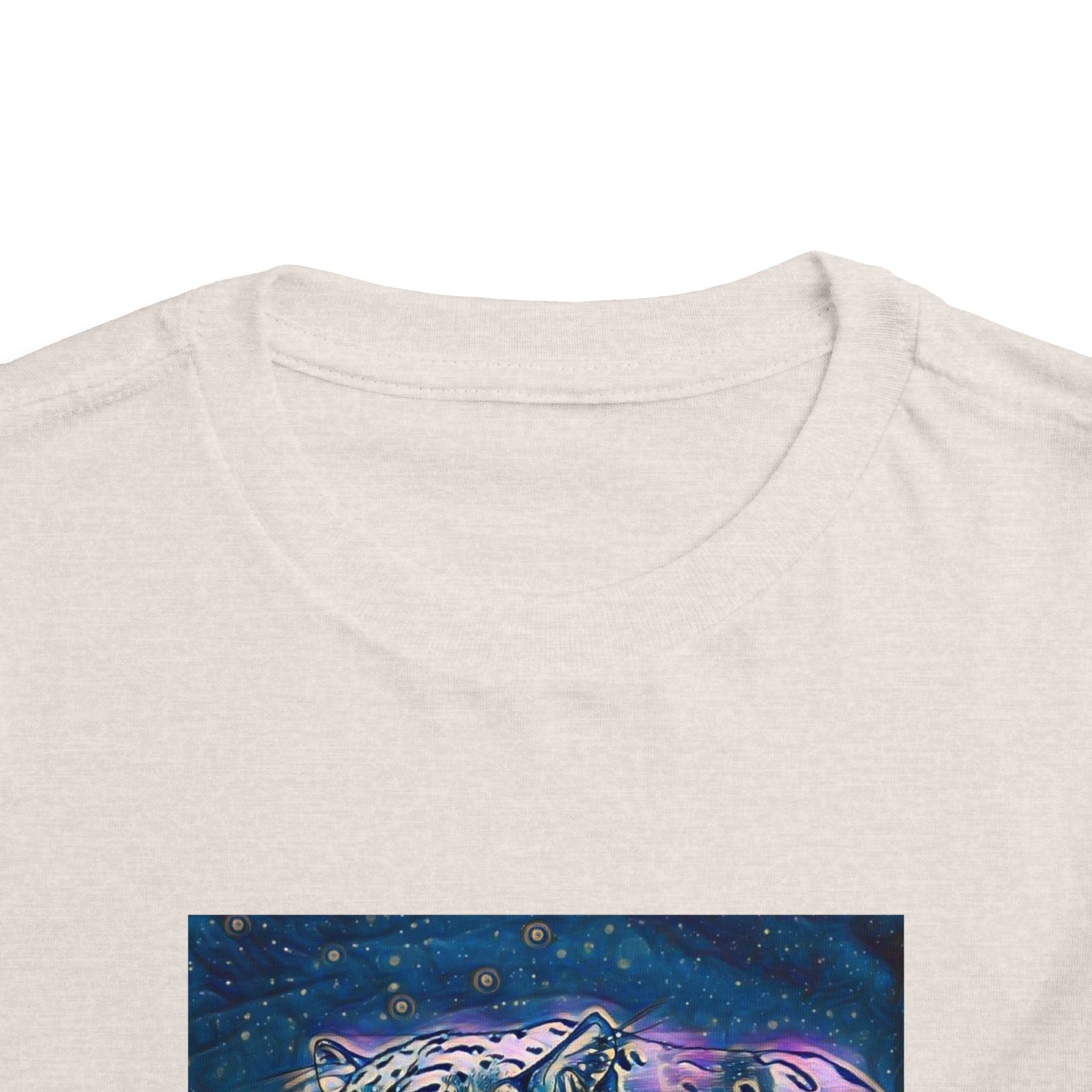 Galaxy Leopard Toddler Tee — Cosmic Animal Print Kids Shirt