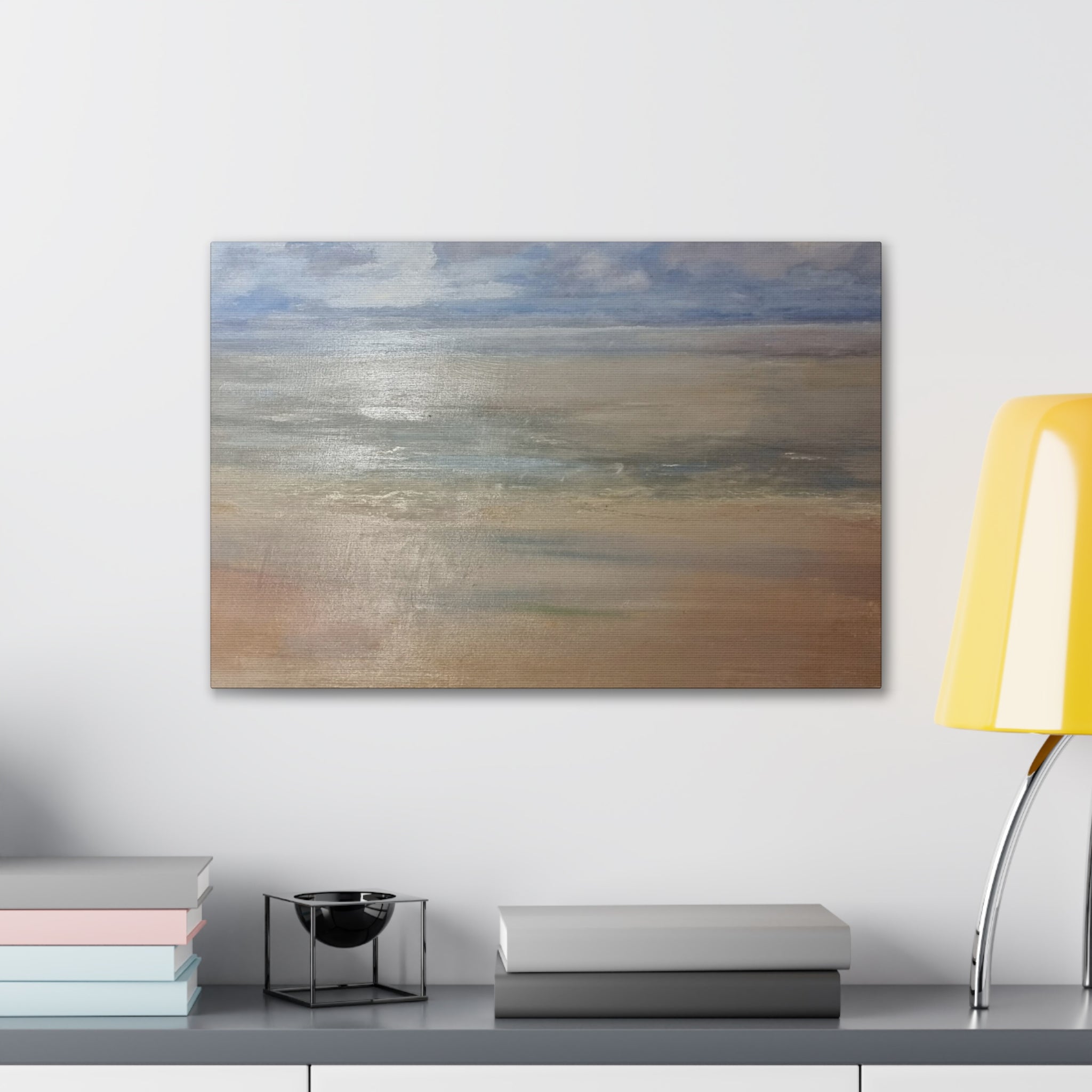 Coastal Serenity Canvas Print | Soft Seascape Wall Art | Beach Home Décor
