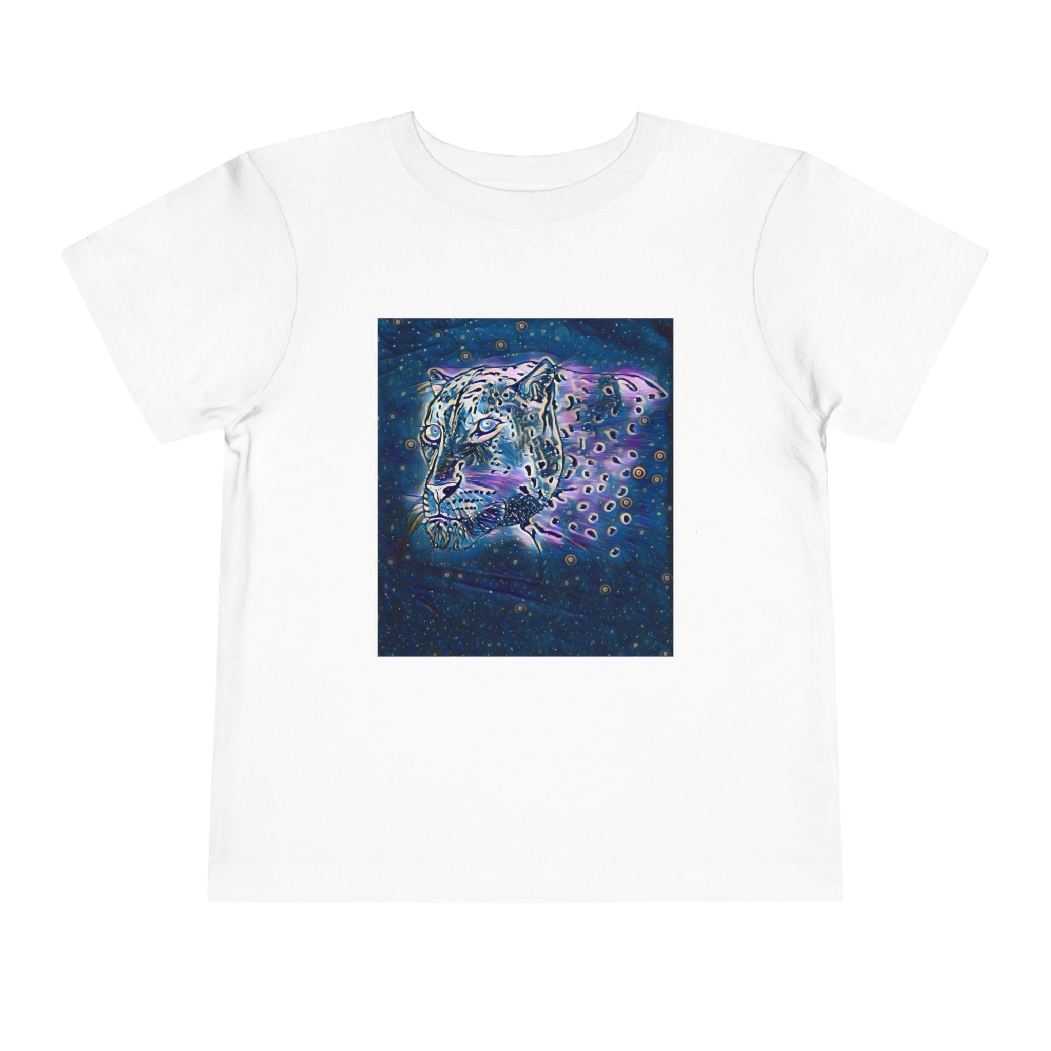 Galaxy Leopard Toddler Tee — Cosmic Animal Print Kids Shirt