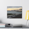 Beachy Head Cliffs Canvas Print | Sunset Beach Landscape Wall Art | UK Coastal Décor