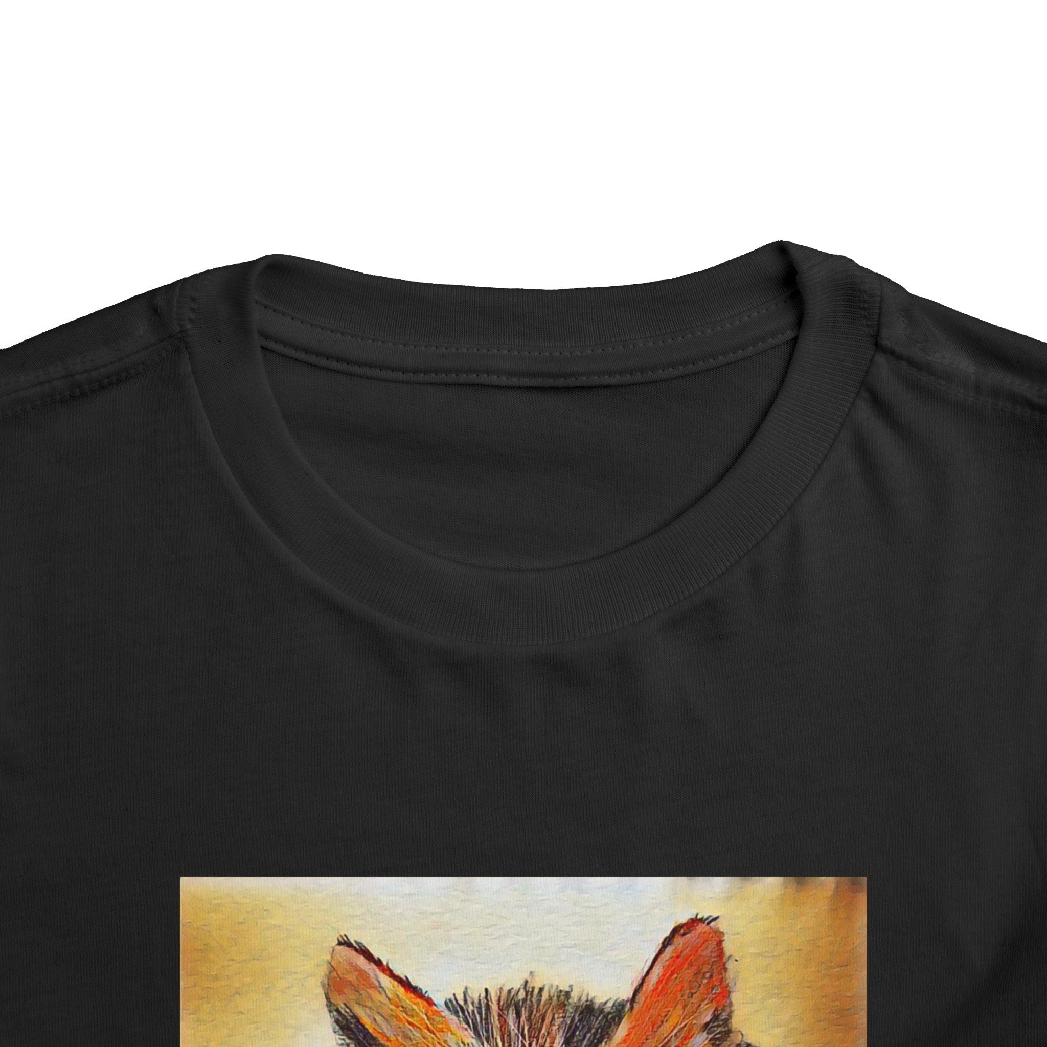 Adorable Watercolor Kitten Toddler Tee