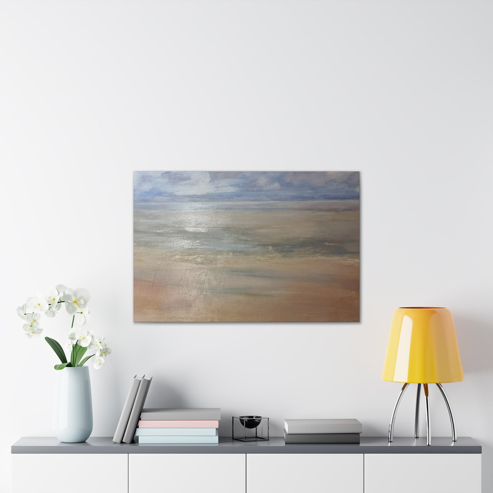 Coastal Serenity Canvas Print | Soft Seascape Wall Art | Beach Home Décor