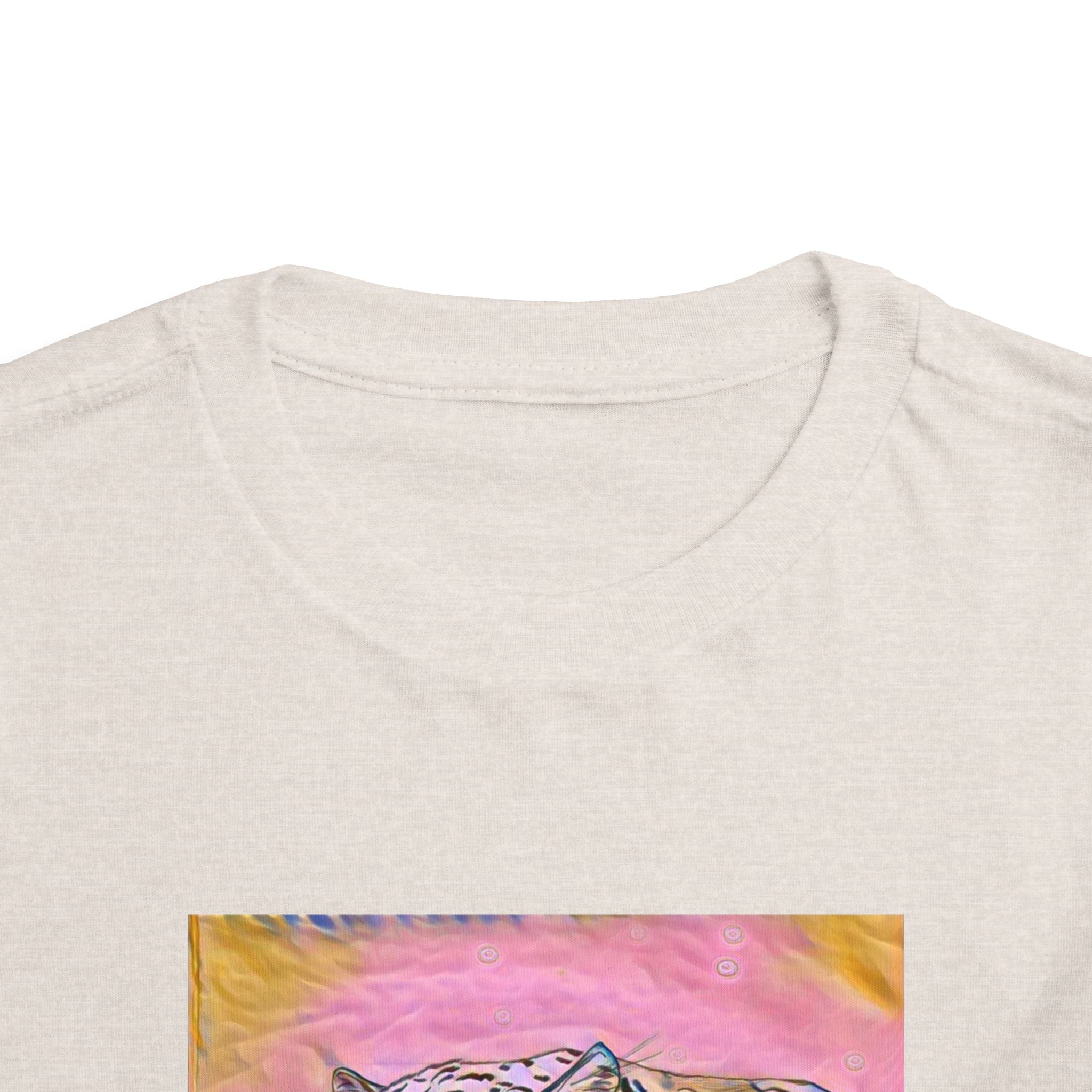 Leopard Portrait in pink Kids T-Shirt