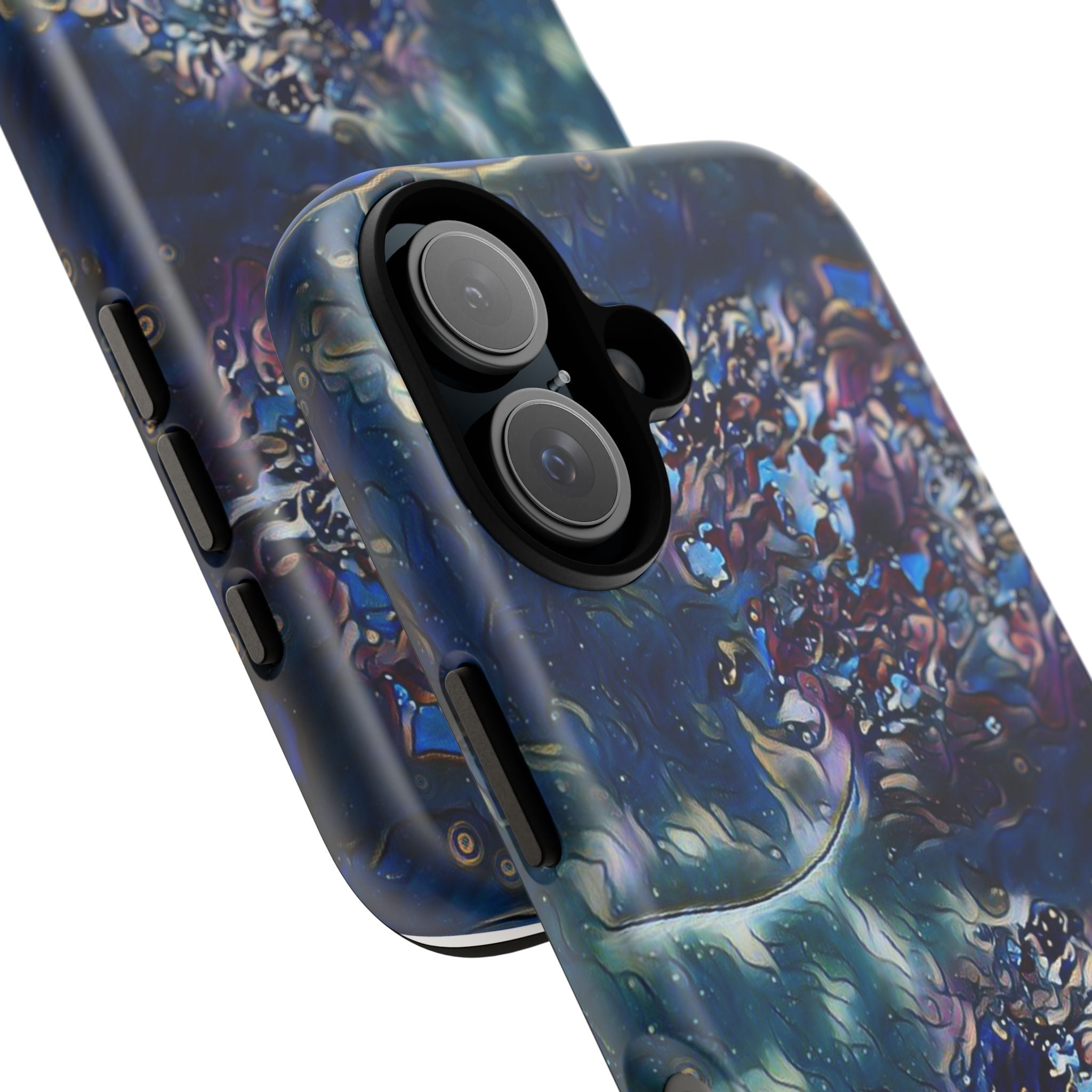 Tough Cases - Abstract Blue Floral Tough Phone Case