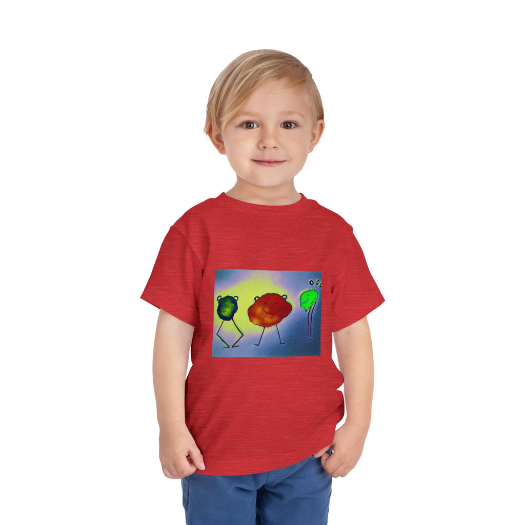 Colorful Dancing Fruit Characters Kids Shirt