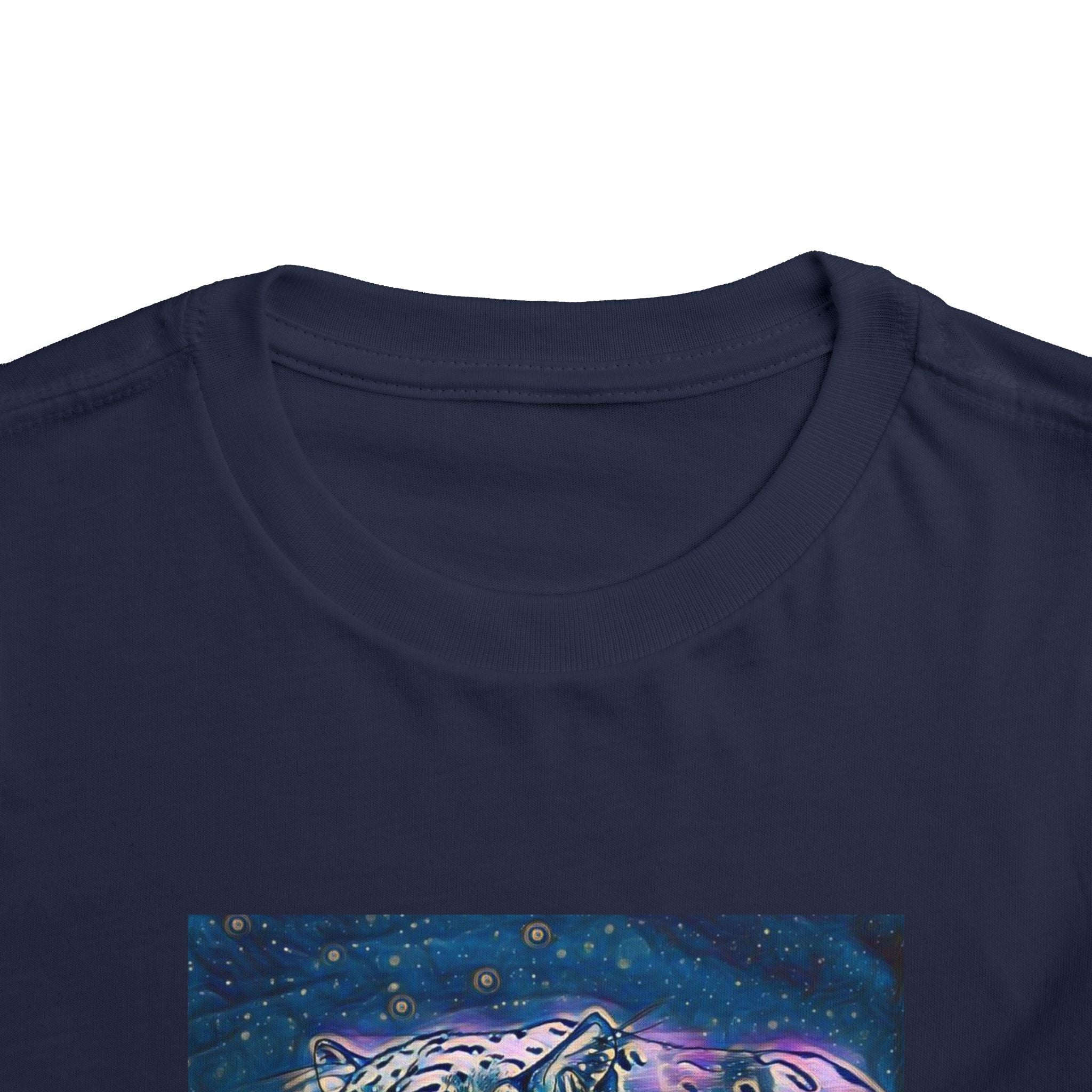 Galaxy Leopard Toddler Tee — Cosmic Animal Print Kids Shirt
