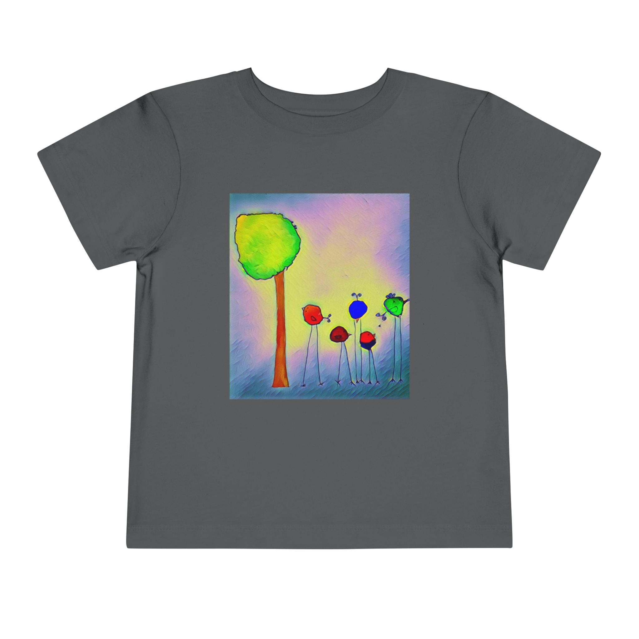 Colorful Watercolor Tree & birds