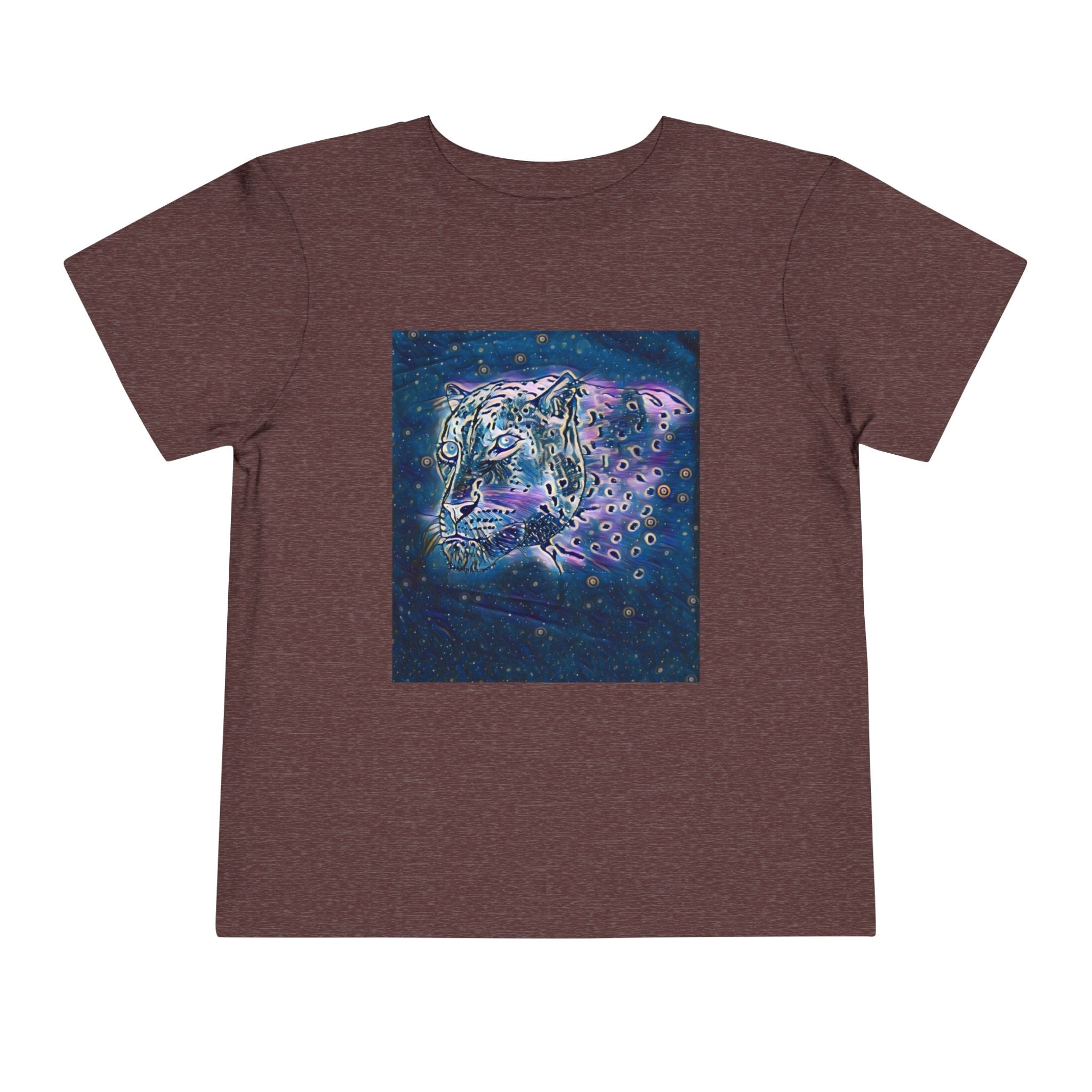 Galaxy Leopard Toddler Tee — Cosmic Animal Print Kids Shirt