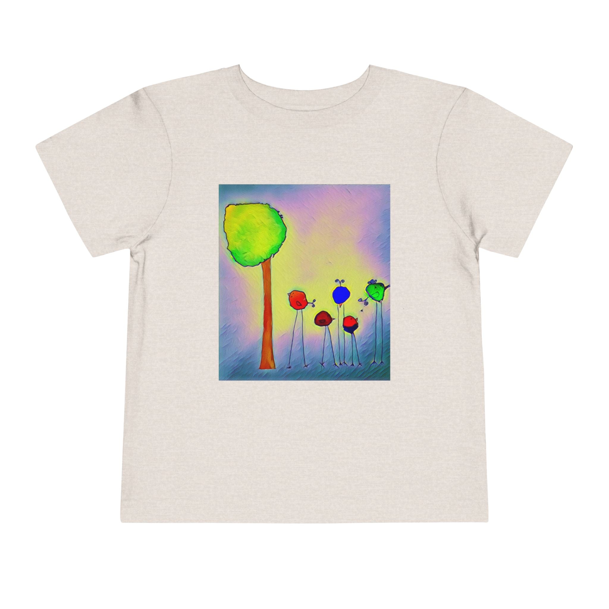 Colorful Watercolor Tree & birds