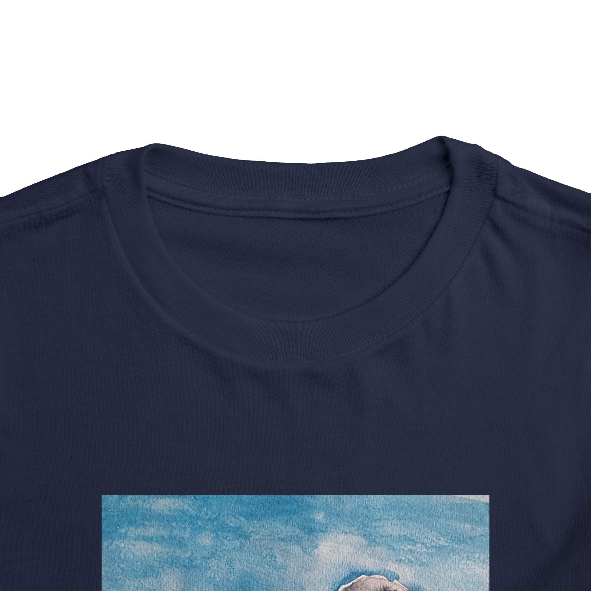 Zebra Finch Watercolor Toddler Tee