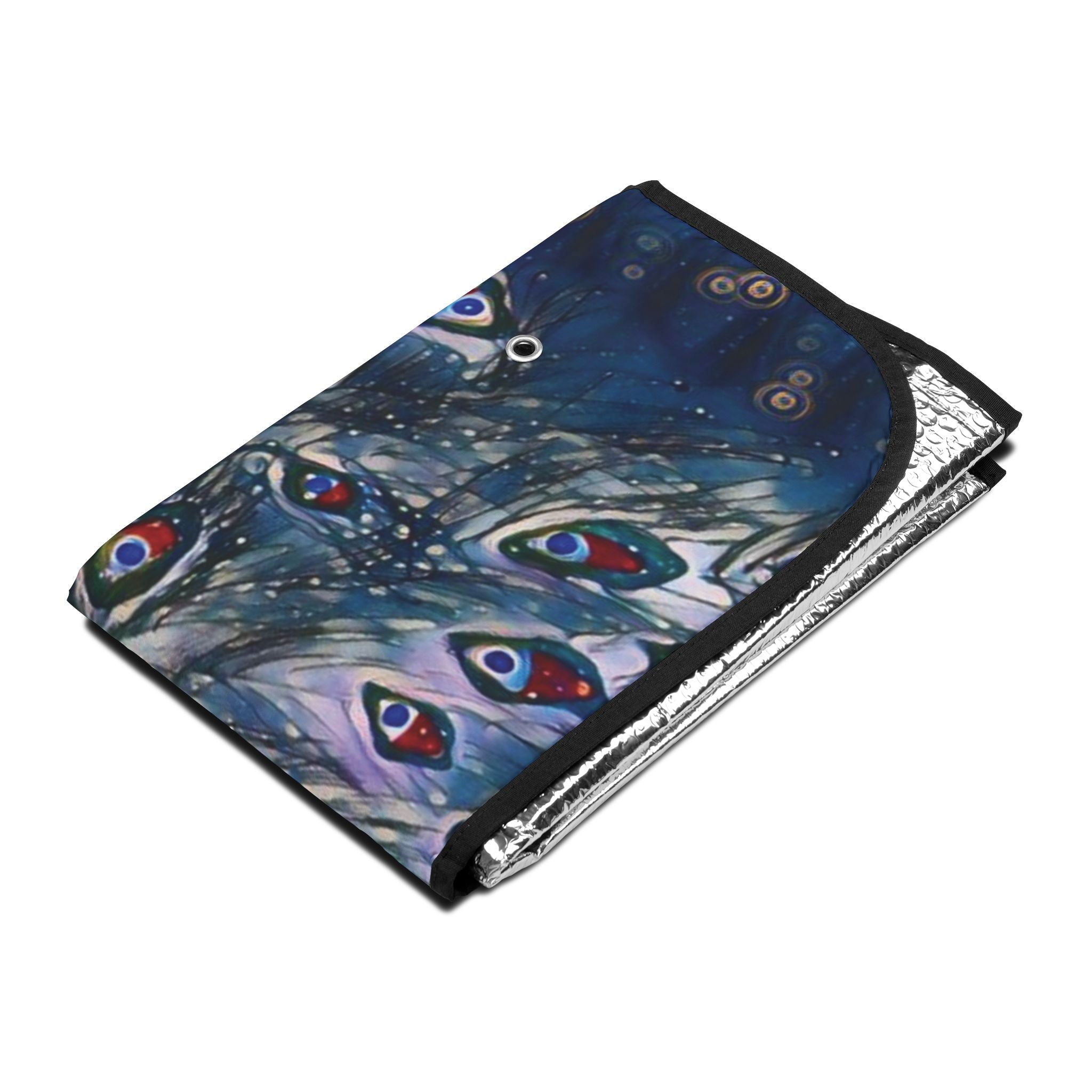 Peacock Night Car Sun Shade — Decorative UV Protector