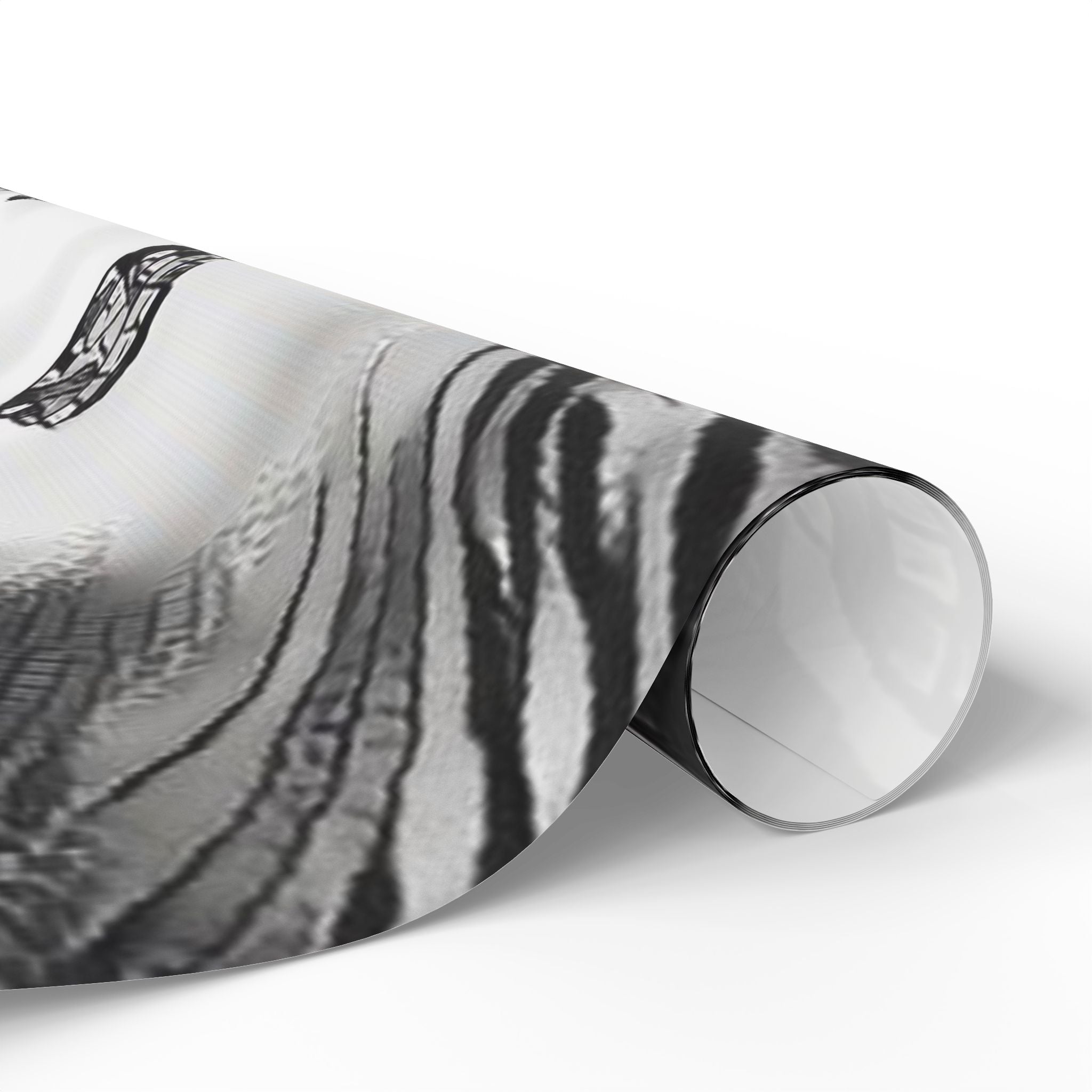 Monochrome Abstract Wrapping Paper – Black & White Geometric Art Gift Wrap