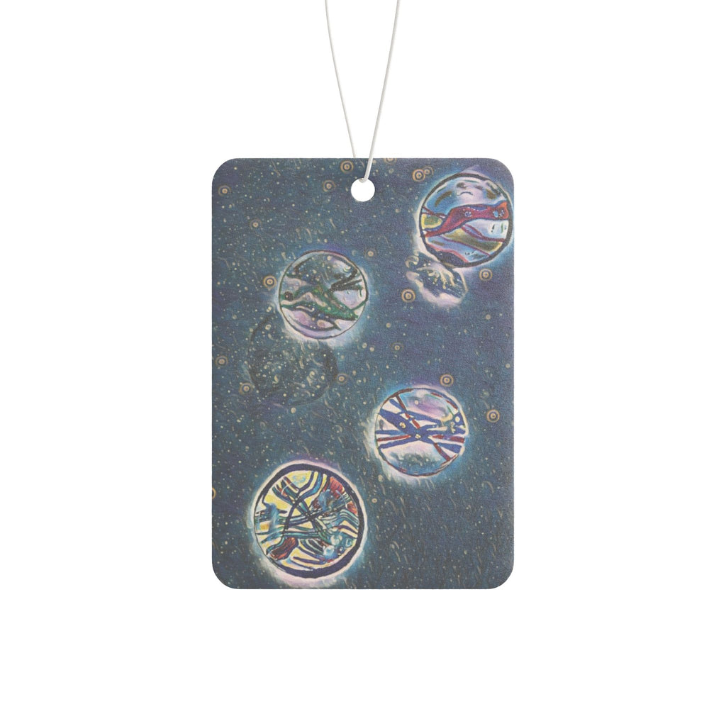 Celestial Bubbles Car Air Freshener — Cosmic Tree of Life Scented Ornament