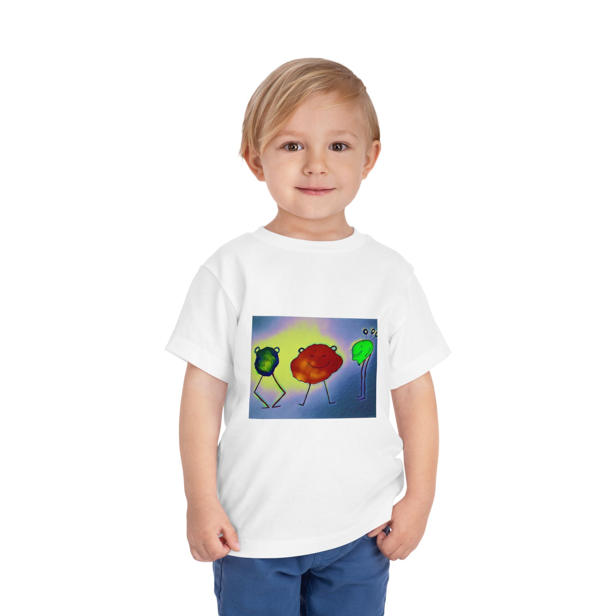 Colorful Dancing Fruit Characters Kids Shirt