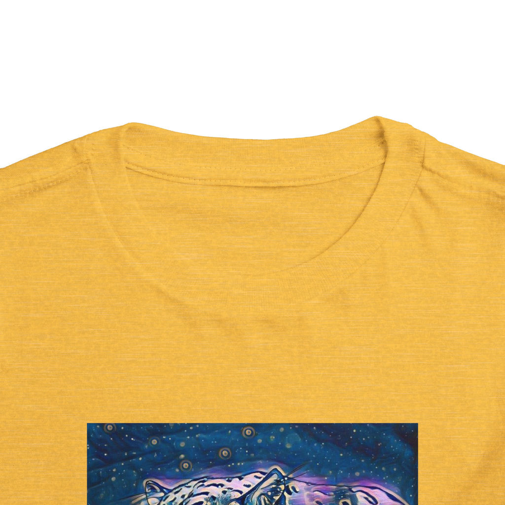 Galaxy Leopard Toddler Tee — Cosmic Animal Print Kids Shirt