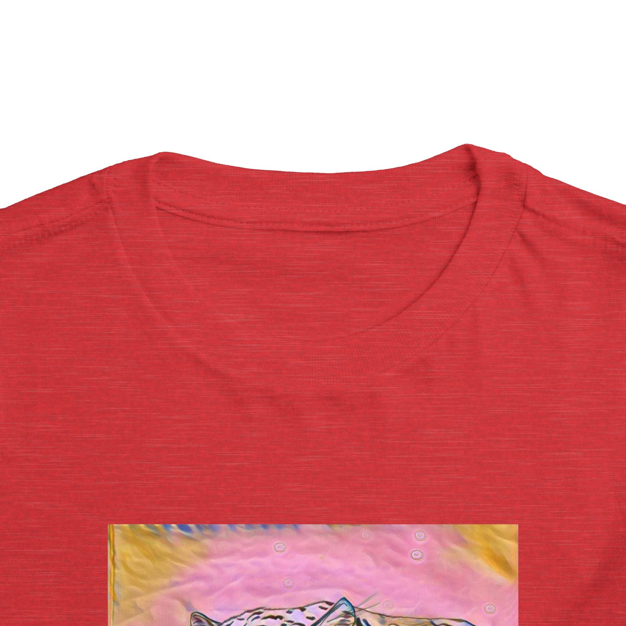 Leopard Portrait in pink Kids T-Shirt