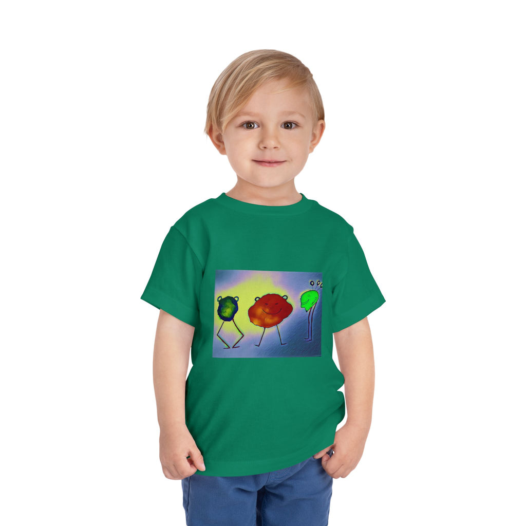 Colorful Dancing Fruit Characters Kids Shirt