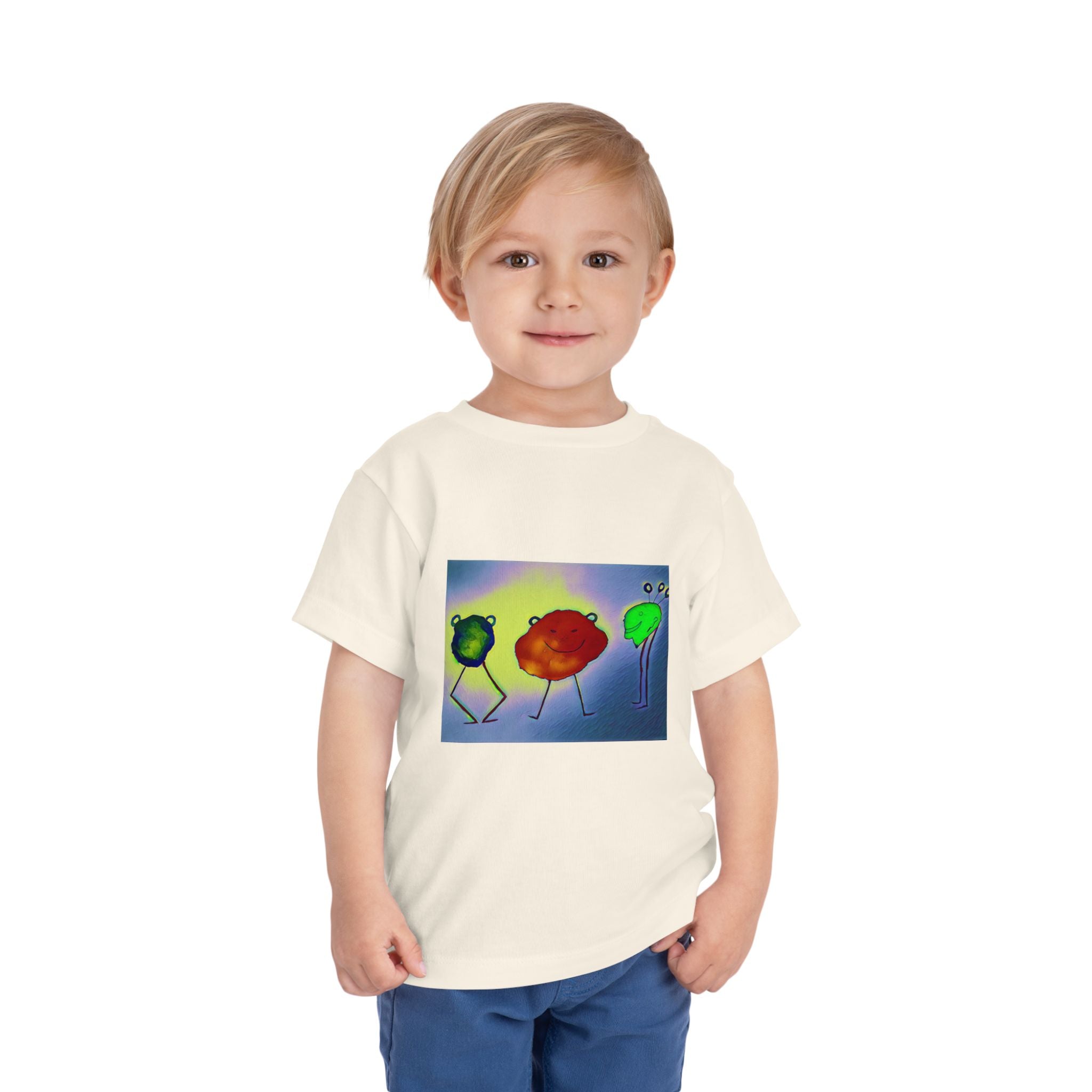 Colorful Dancing Fruit Characters Kids Shirt