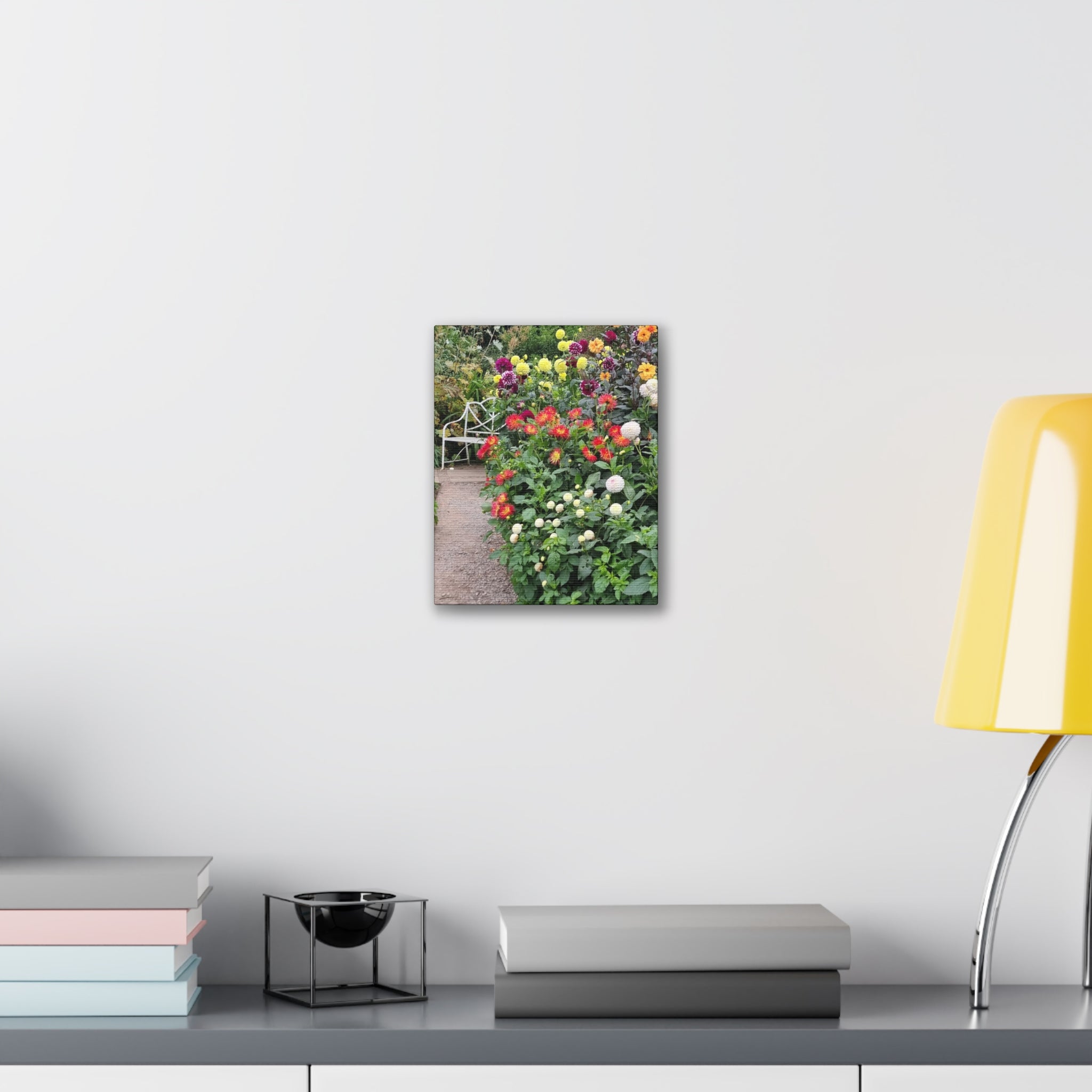 Floral Garden Path Canvas Print — Stretched Wall Art