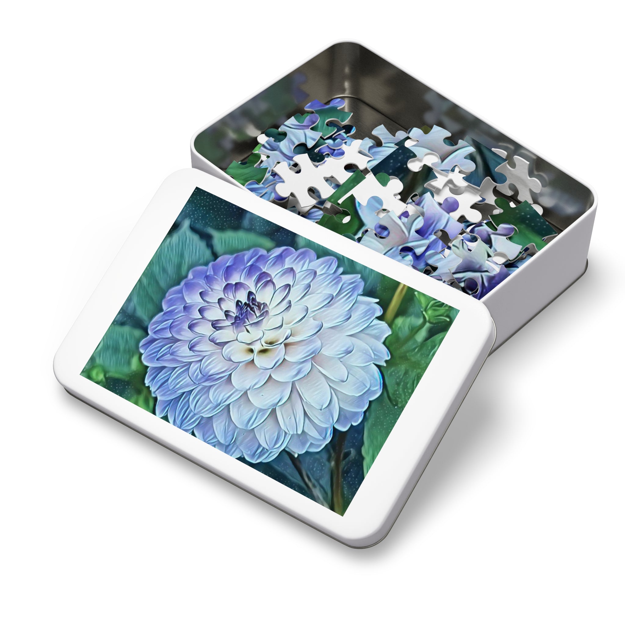 Copy of Dahlia Flower Jigsaw Puzzle (Tin Gift Tin Included)