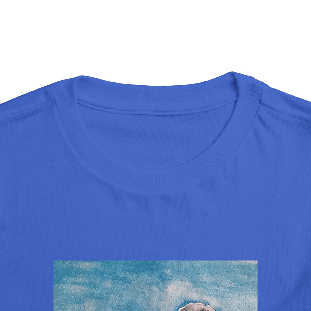 Zebra Finch Watercolor Toddler Tee