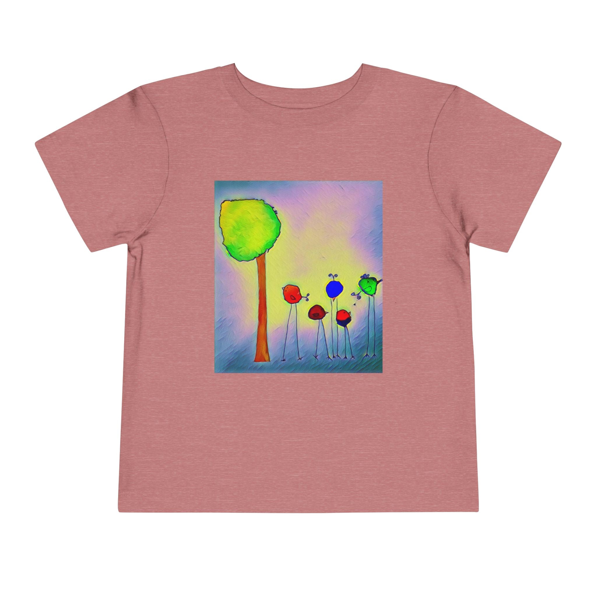 Colorful Watercolor Tree & birds