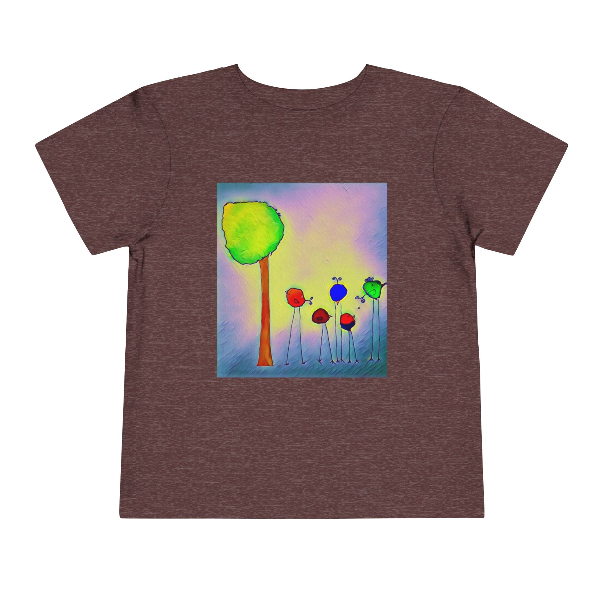 Colorful Watercolor Tree & birds