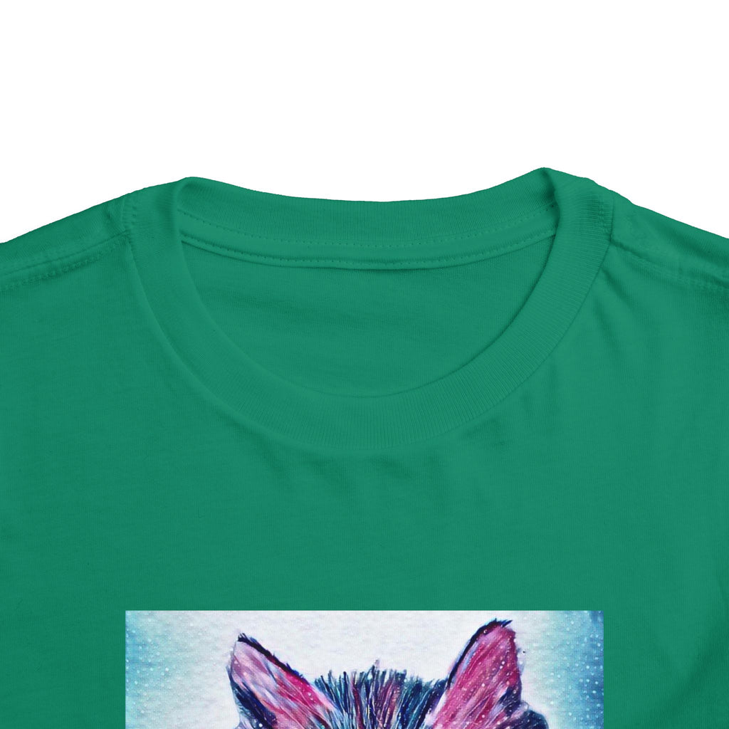 Cute Watercolor Kitten Toddler Tee
