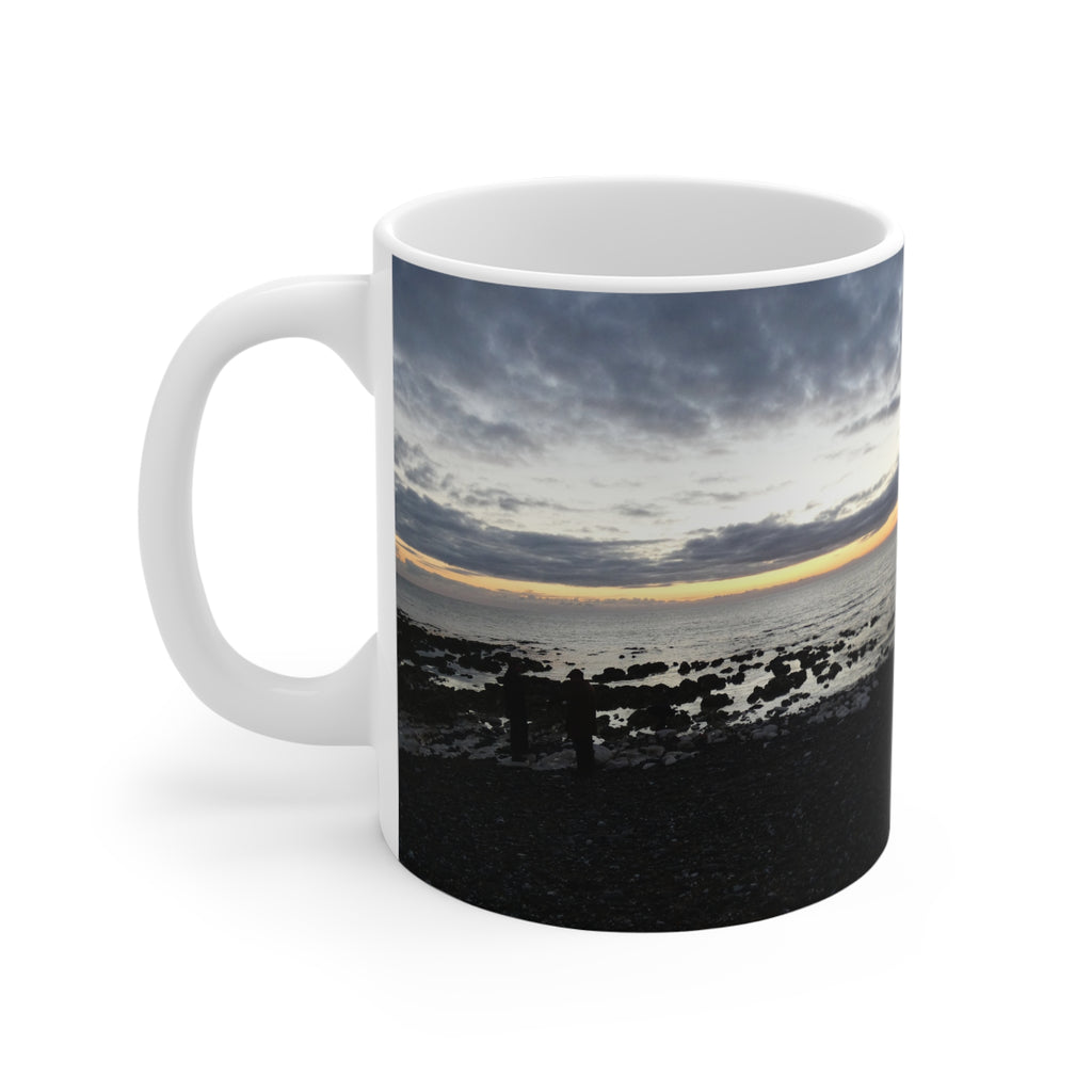 Ocean Sunrise Photo Mug | 11oz Coastal Beachscape Coffee Cup | Seaside Gift