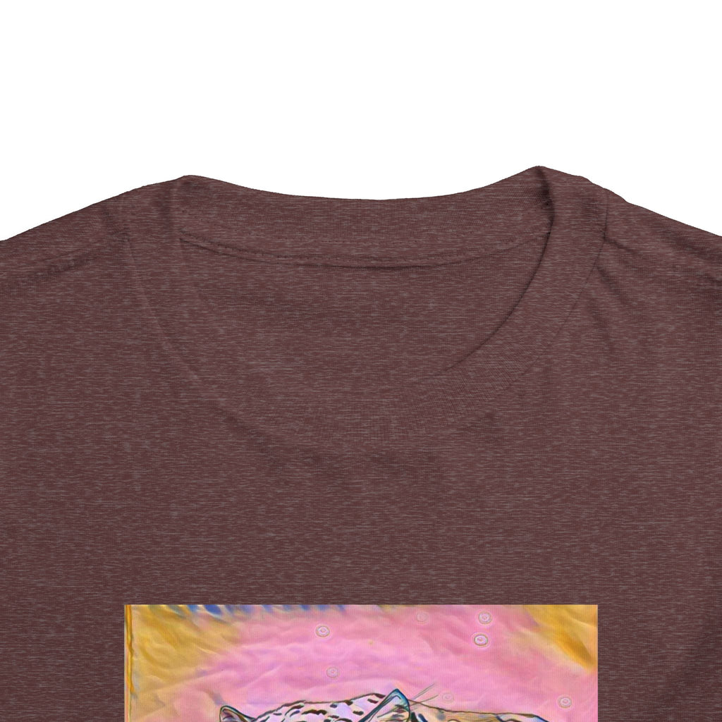 Leopard Portrait in pink Kids T-Shirt