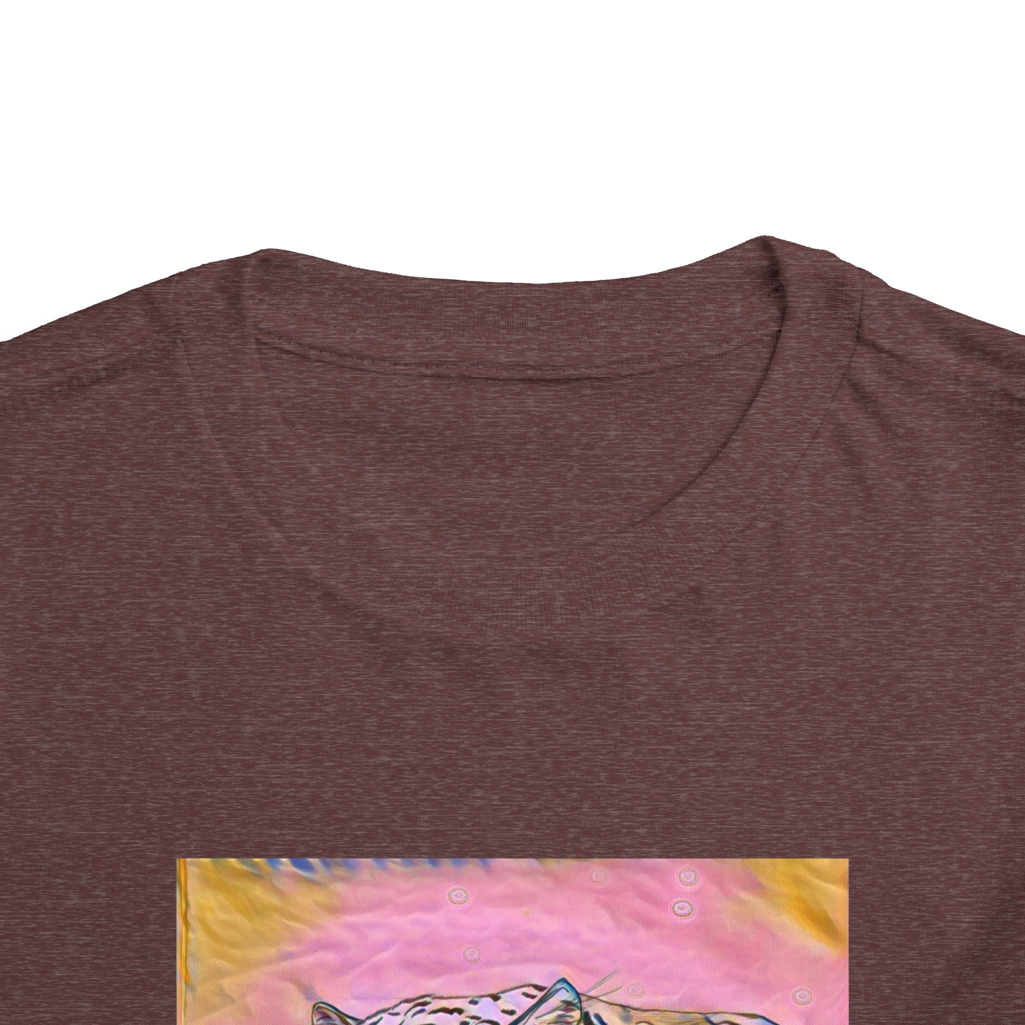 Leopard Portrait in pink Kids T-Shirt