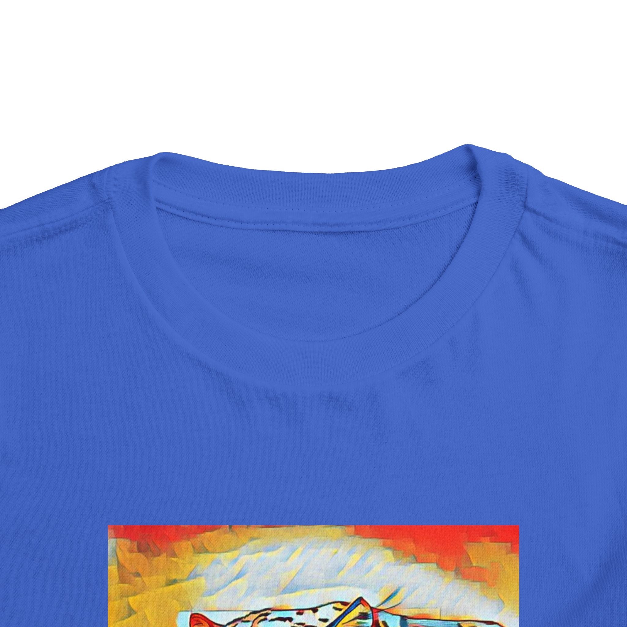 Abstract Leopard Toddler Tee — Colorful Wildlife Art Shirt
