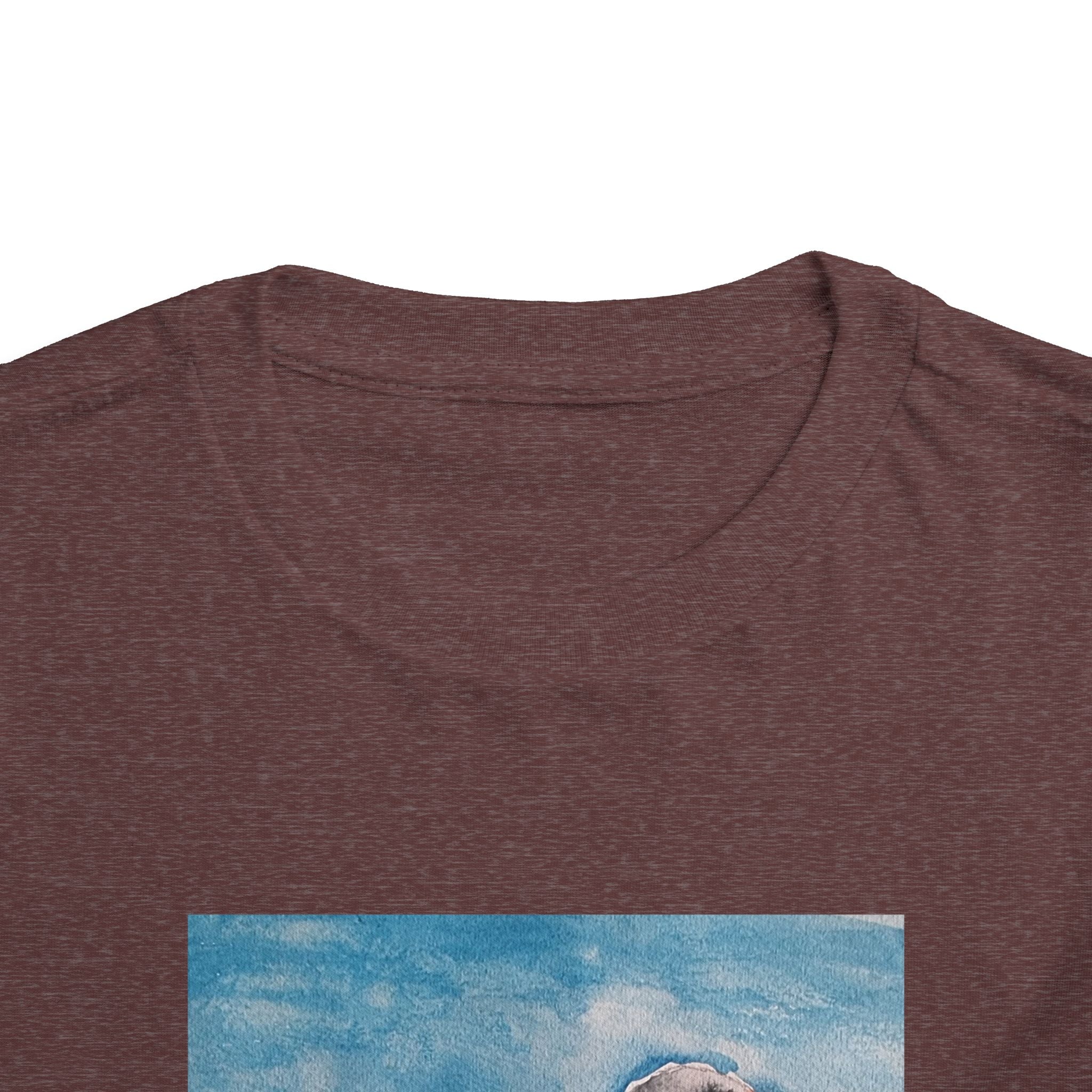 Zebra Finch Watercolor Toddler Tee