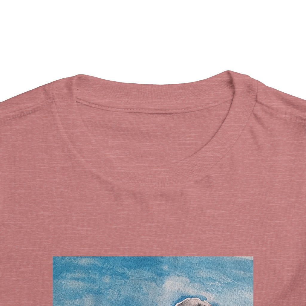 Zebra Finch Watercolor Toddler Tee
