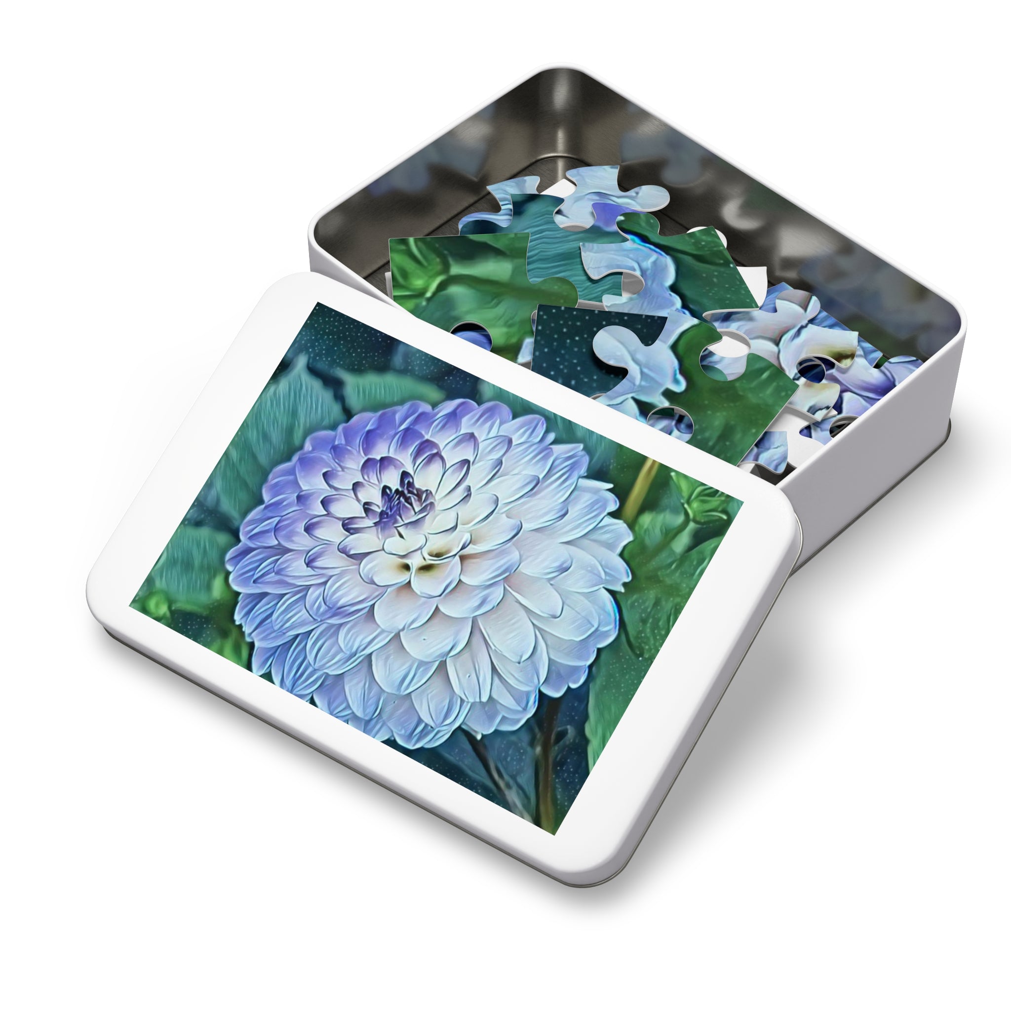Copy of Dahlia Flower Jigsaw Puzzle (Tin Gift Tin Included)